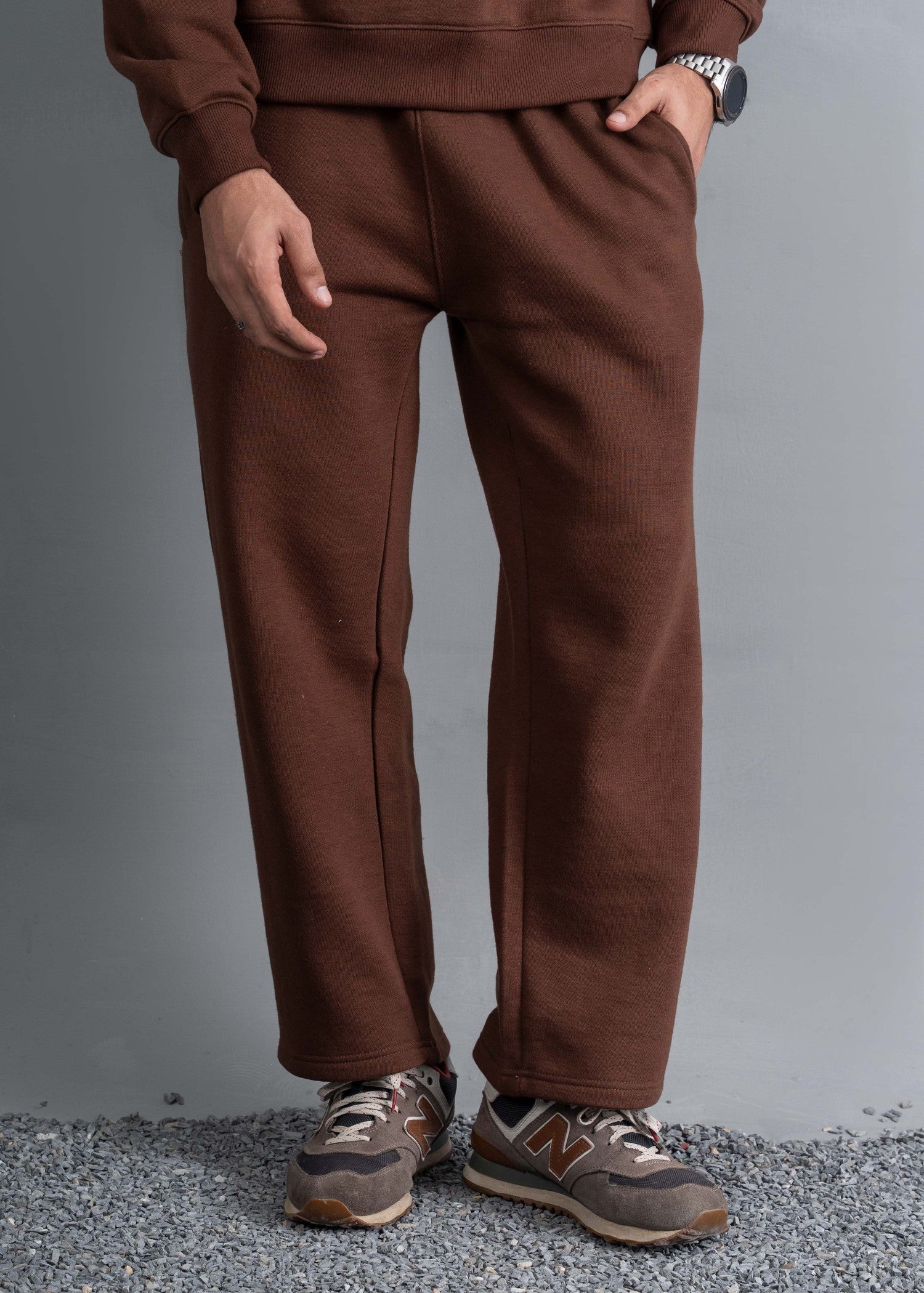 terry Trousers in Cinnamon brown