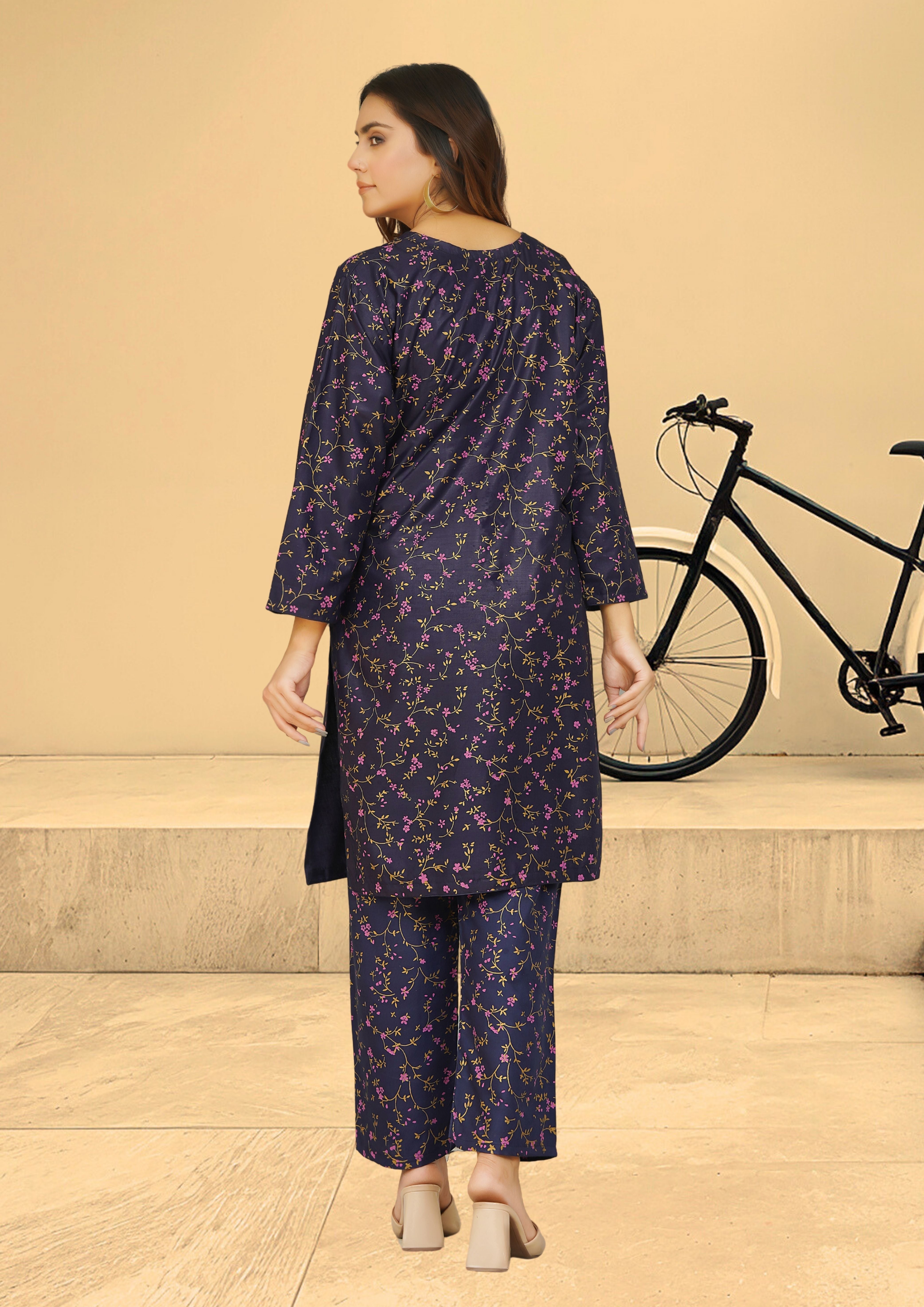 linen Co Ord Sets in Navy blue, pink
