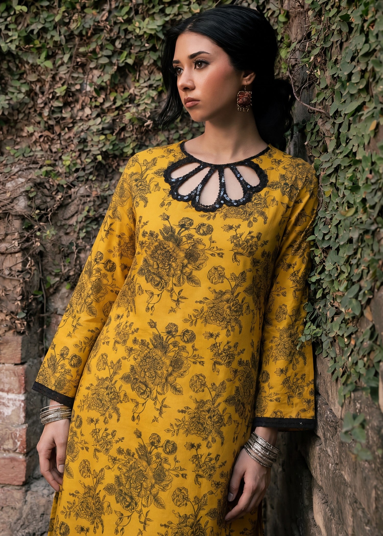 cotton Co Ord Sets in Mustard