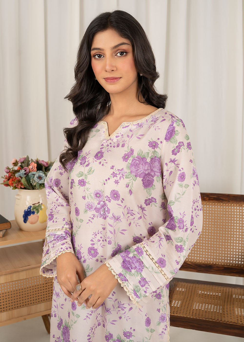 lawn Co Ord Sets in Light pink