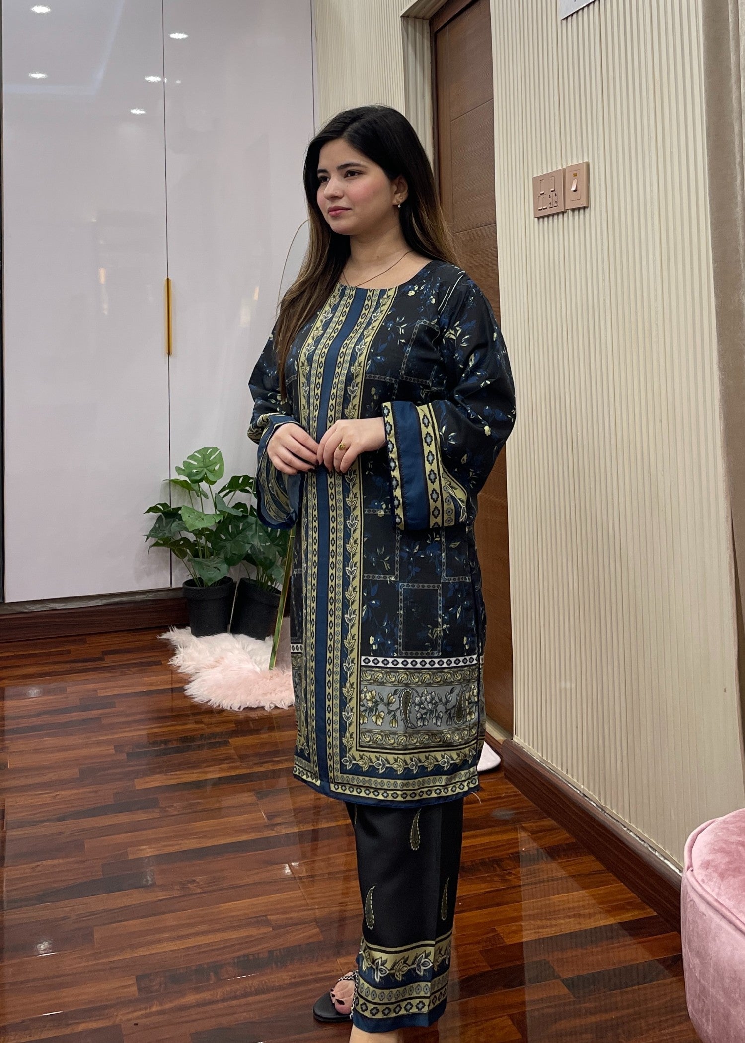silk Co Ord Sets in Yale blue