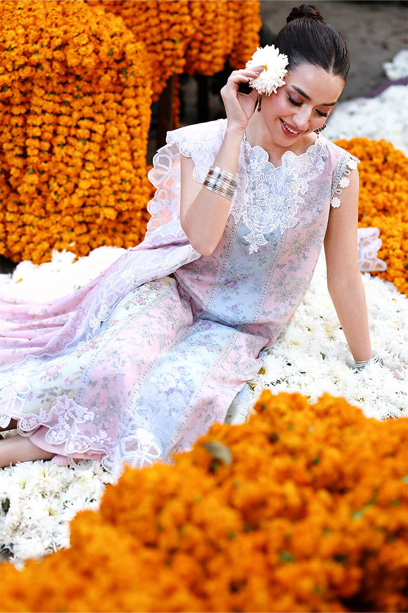 Festive – Rose Veil - Printed Lawn