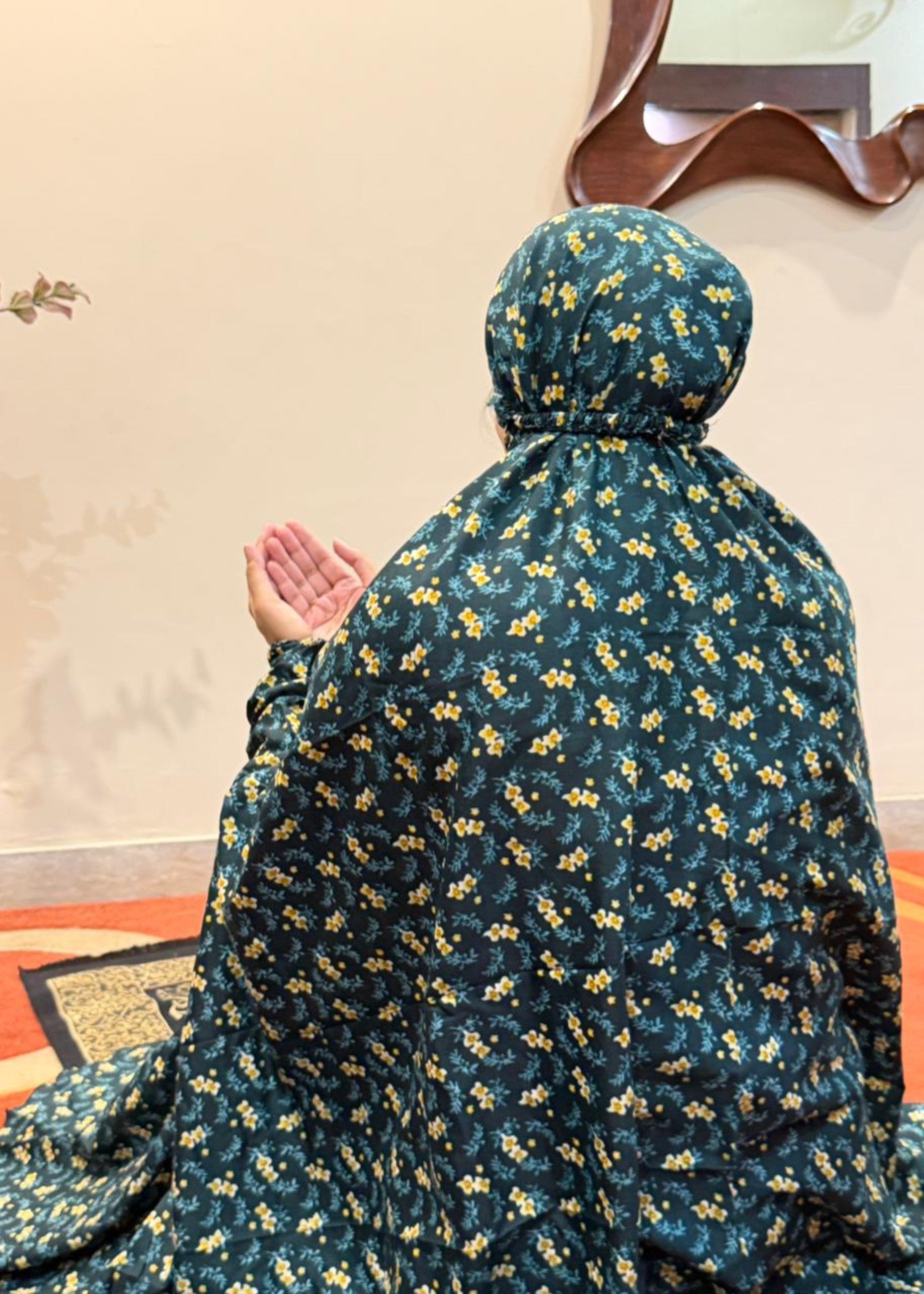 lawn Chaddar in Sea green