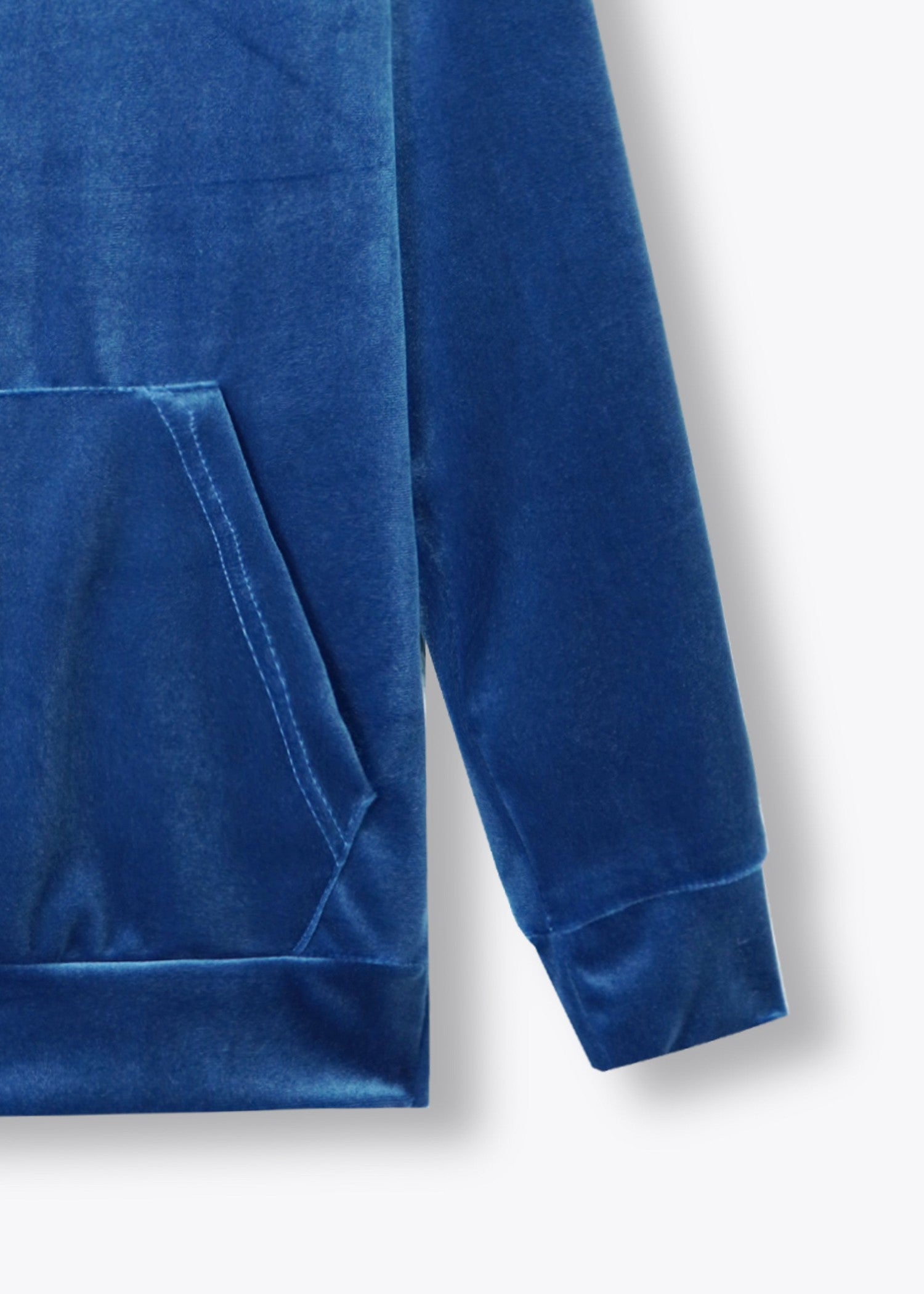 velvet Hoodie in Royal blue