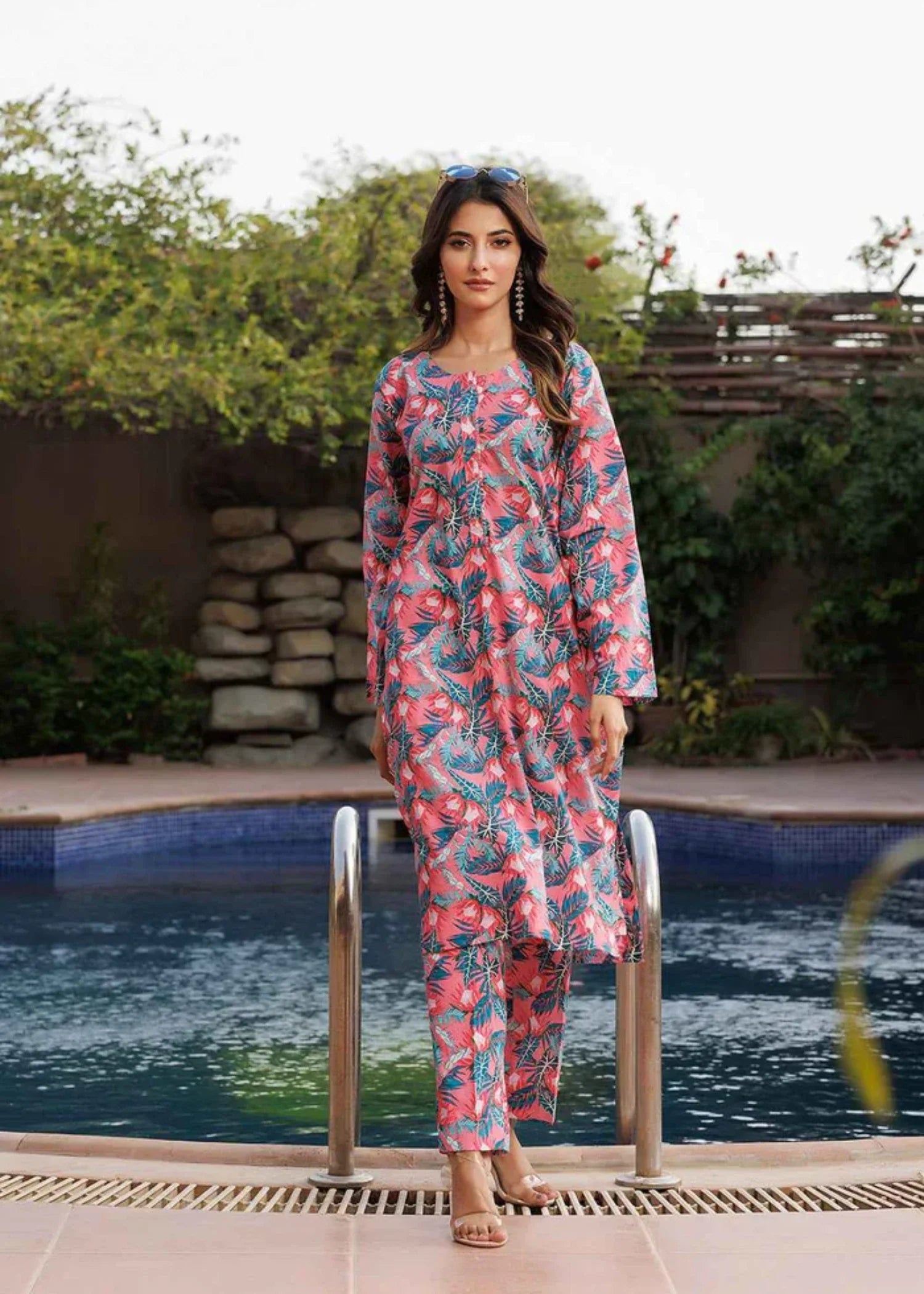 lawn Co Ord Sets in Pink