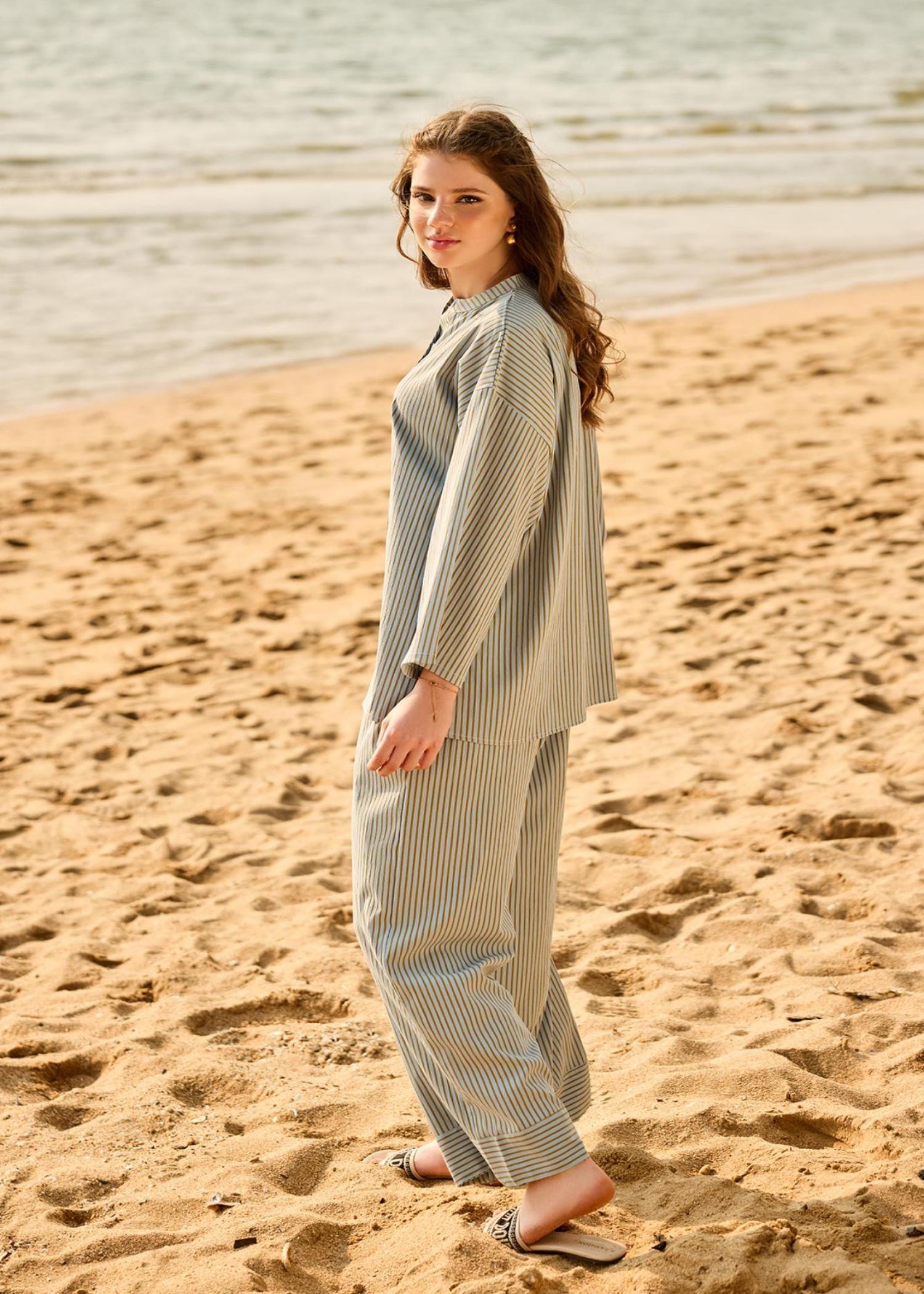 cotton Co Ord Sets in Ice blue