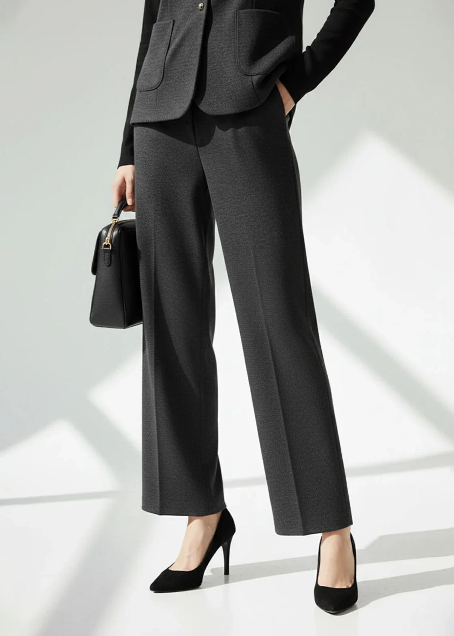 wool Suits in Charcoal