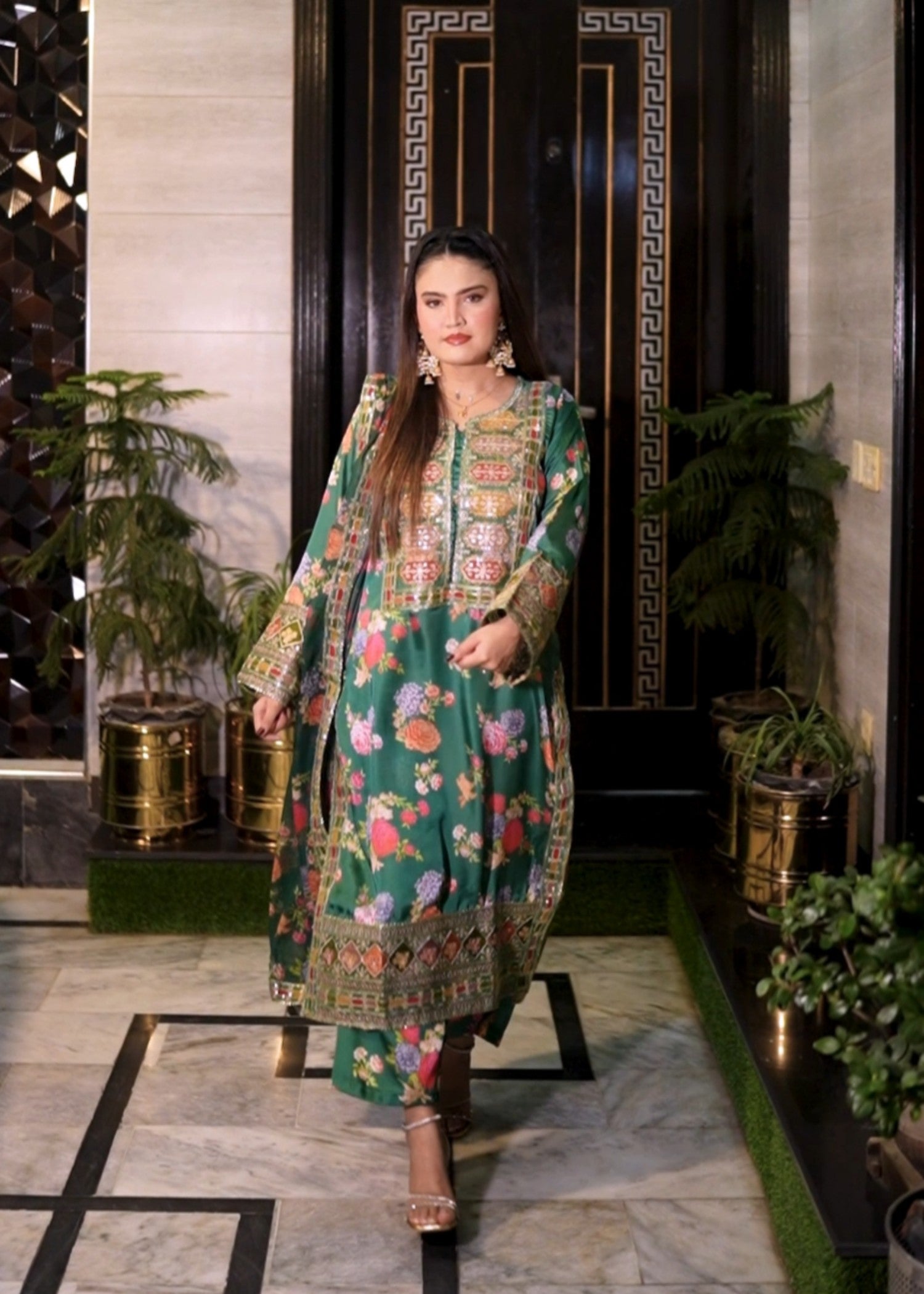 charmuse/shamooz Kurta Set in Green