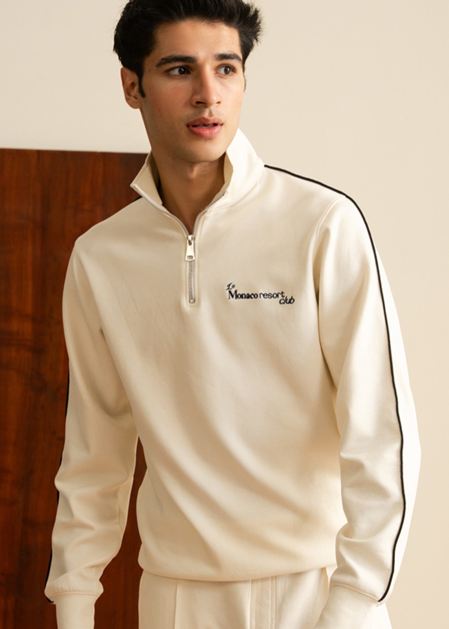 cotton Sweatshirt in Off-white