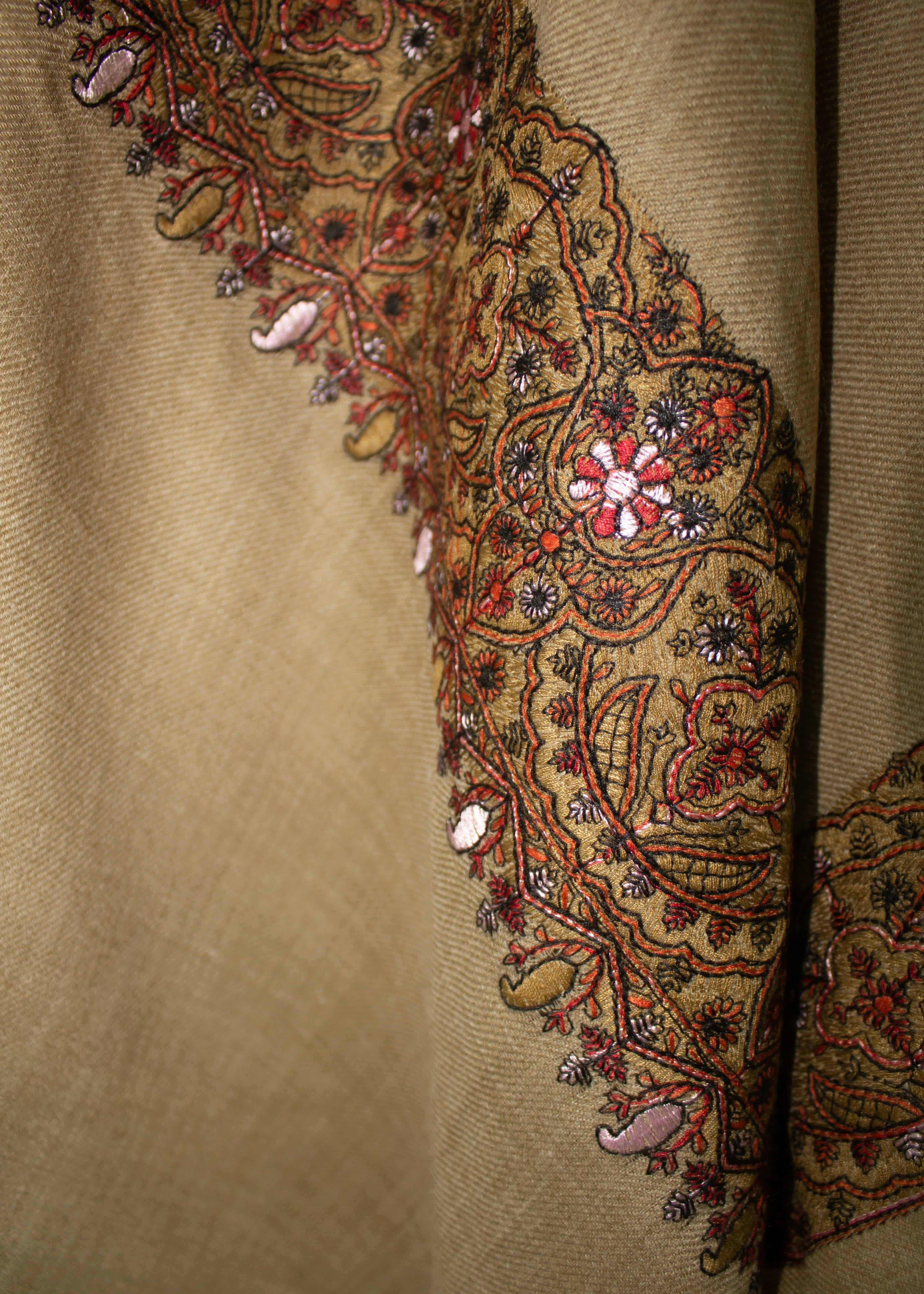 Shawl in Khaki brown Color by - Trendy Women Shawl VSY0242