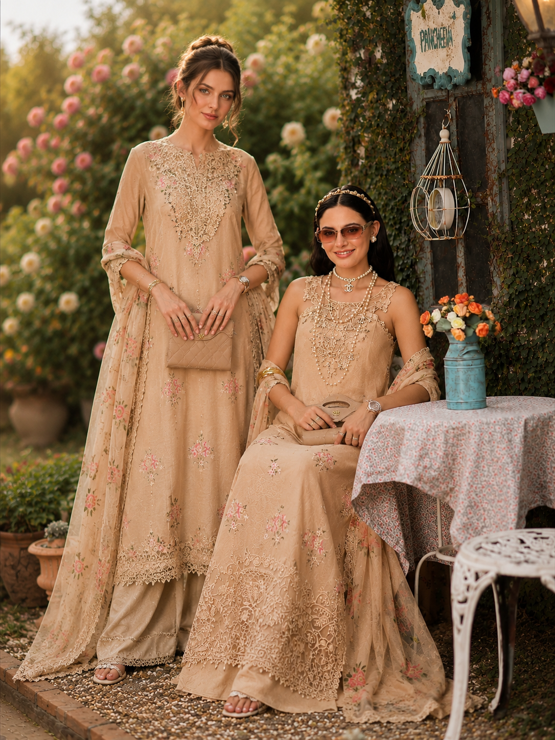 Noor Eid Printskhas Lawn – D13 – Blush Peach