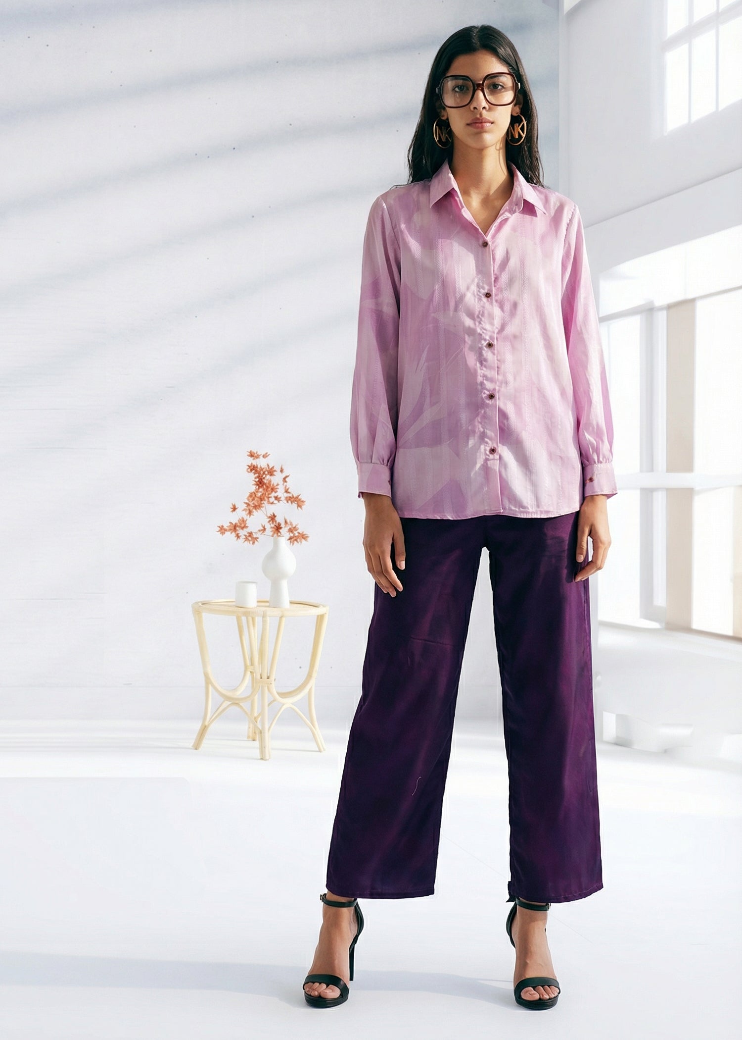 silk Co Ord Sets in Pink