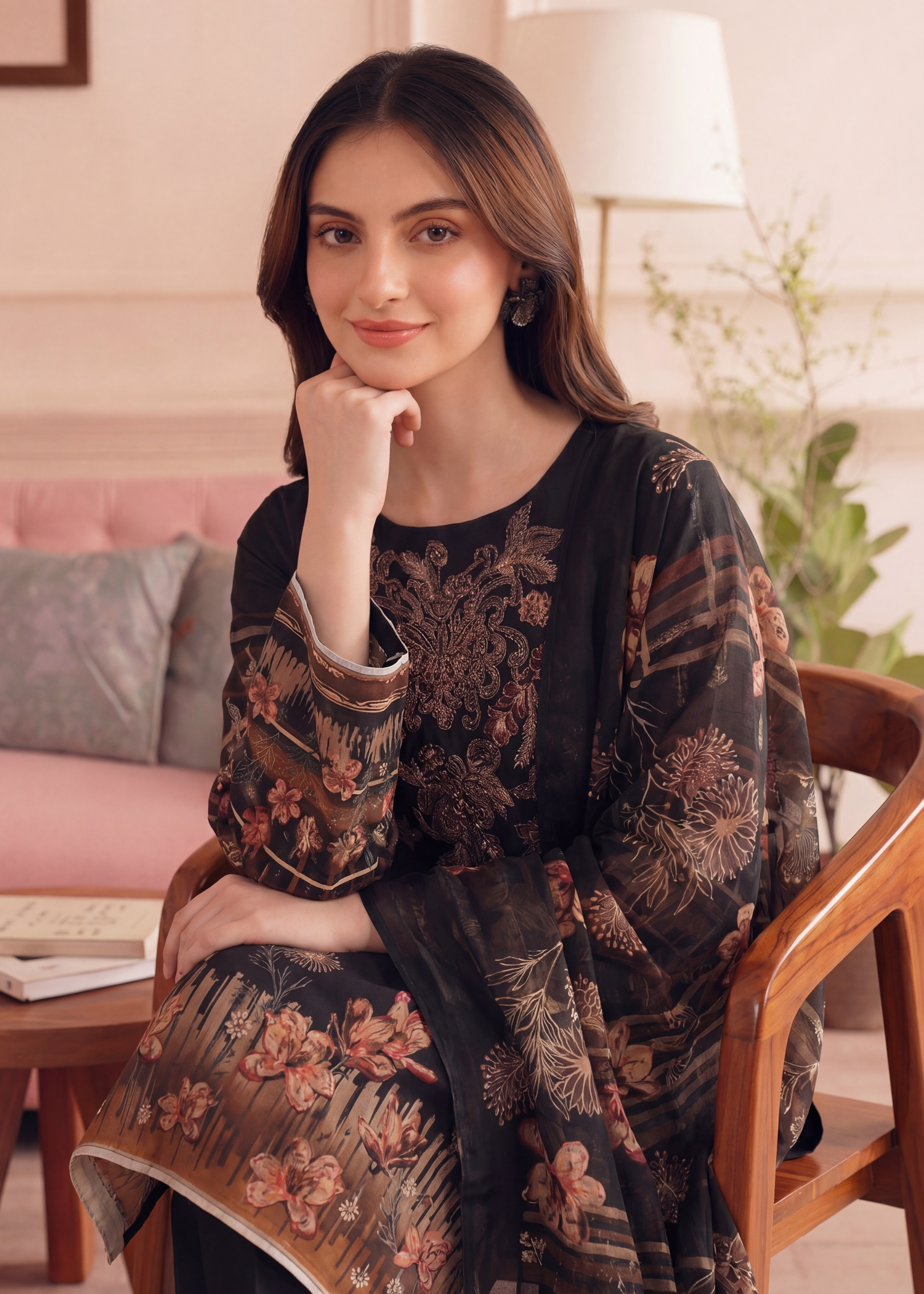 viscose Unstitched in Black