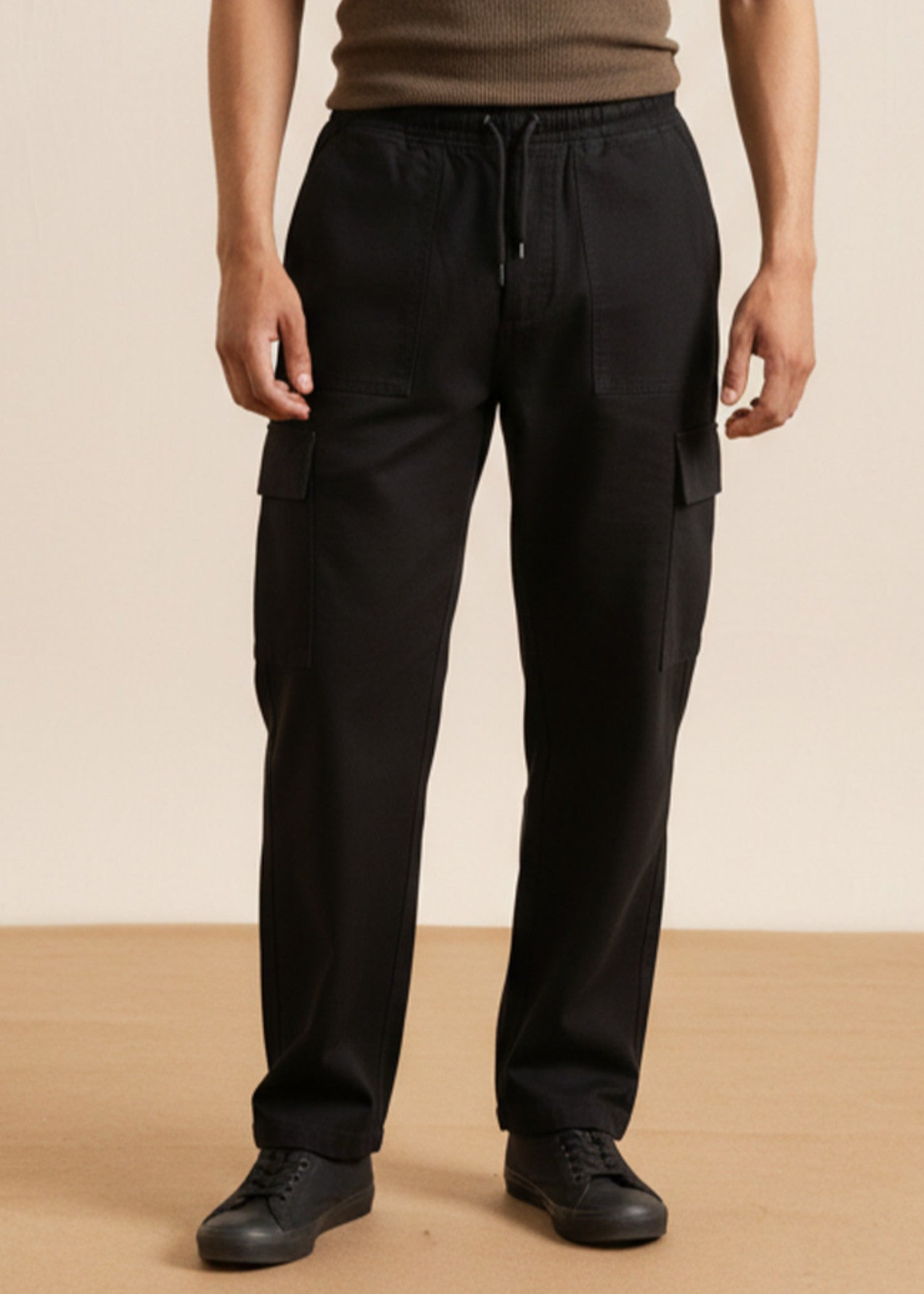 denim Trousers in Black