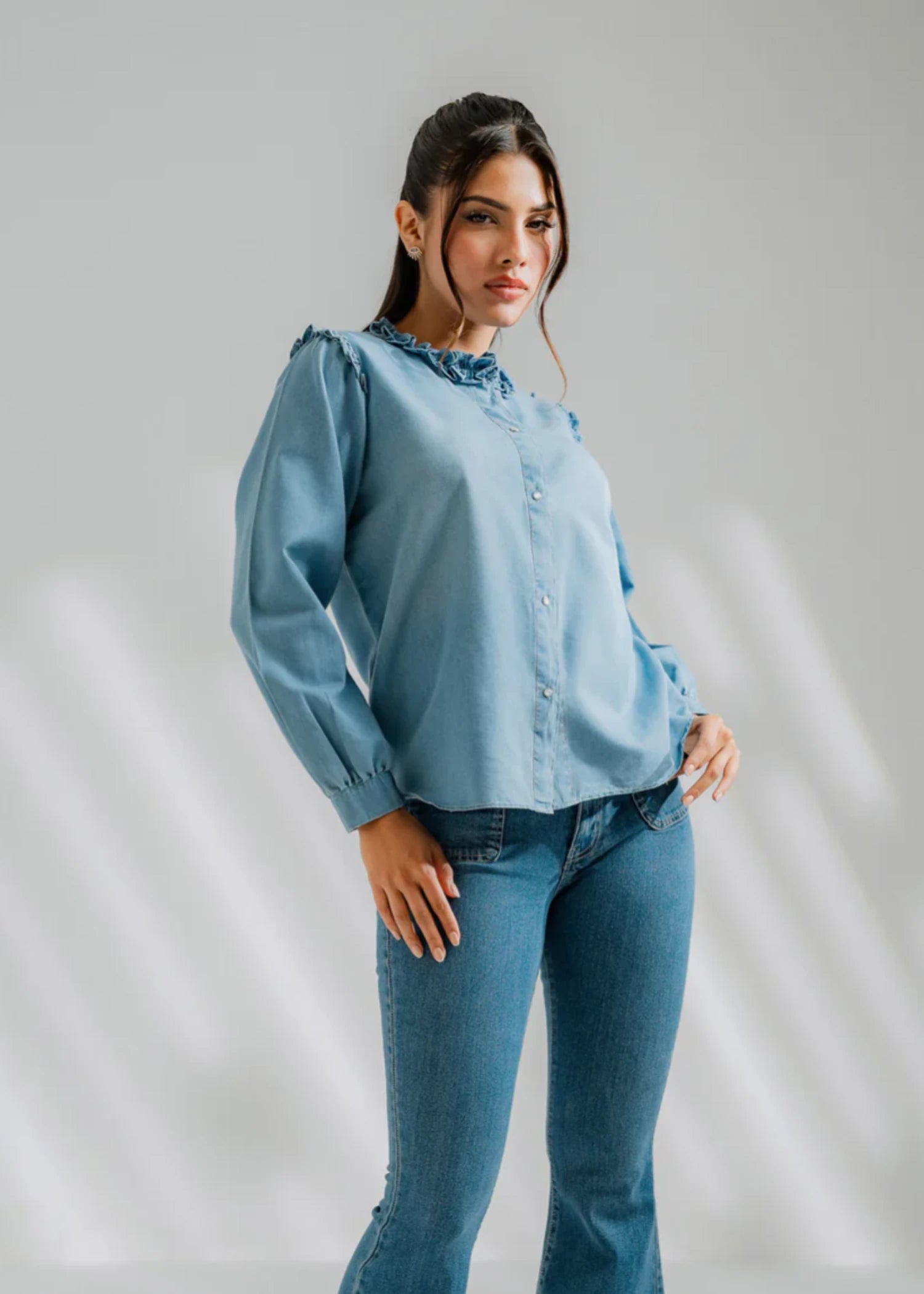 cotton Top in Powder blue