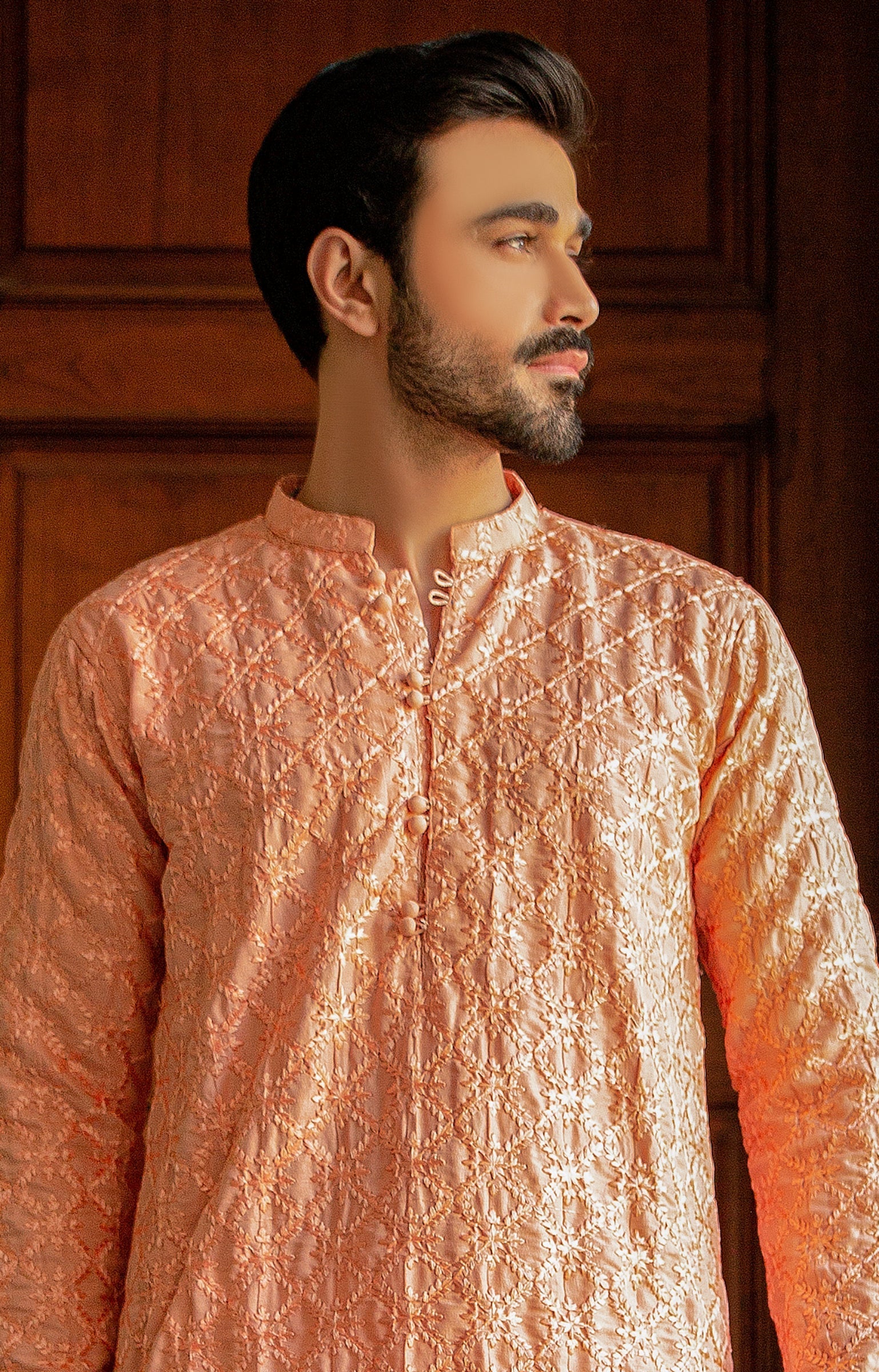 masuri Kurta Set in Pink