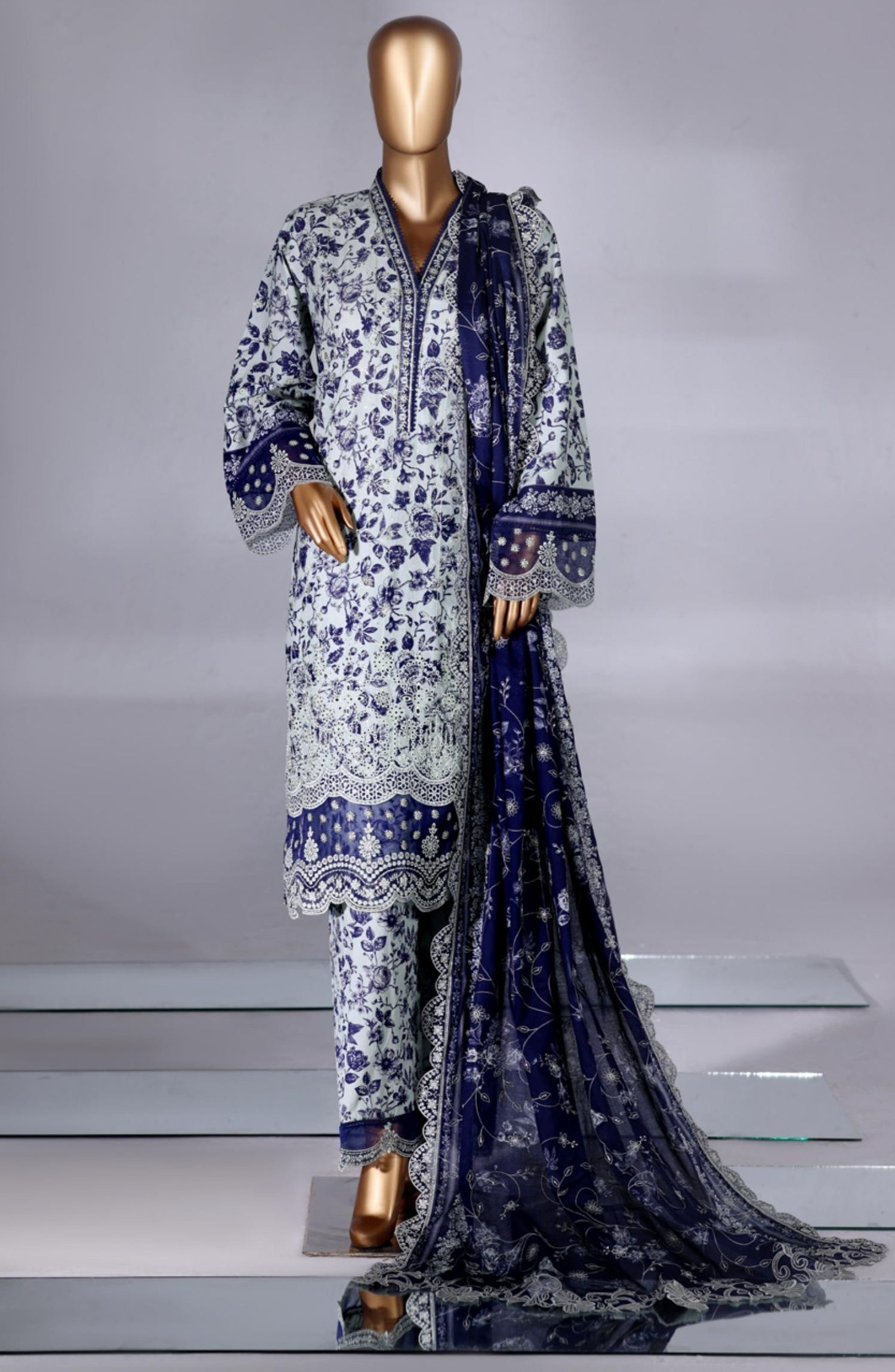 Stitched Lawn Suit – B-4