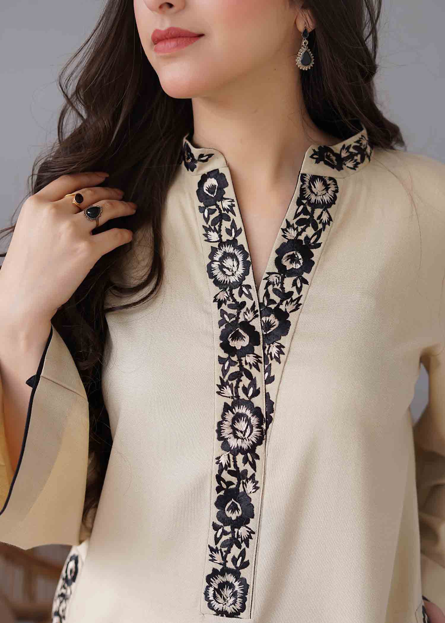 marina Kurta Set in Beige