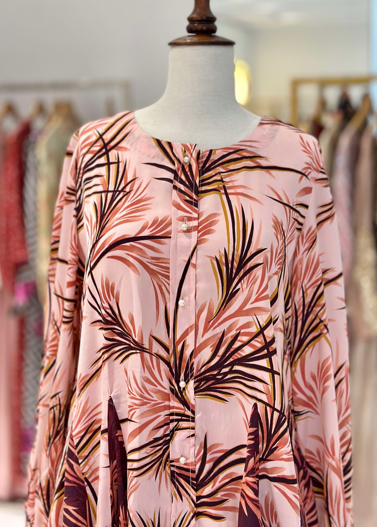 georgette Top in Blush pink