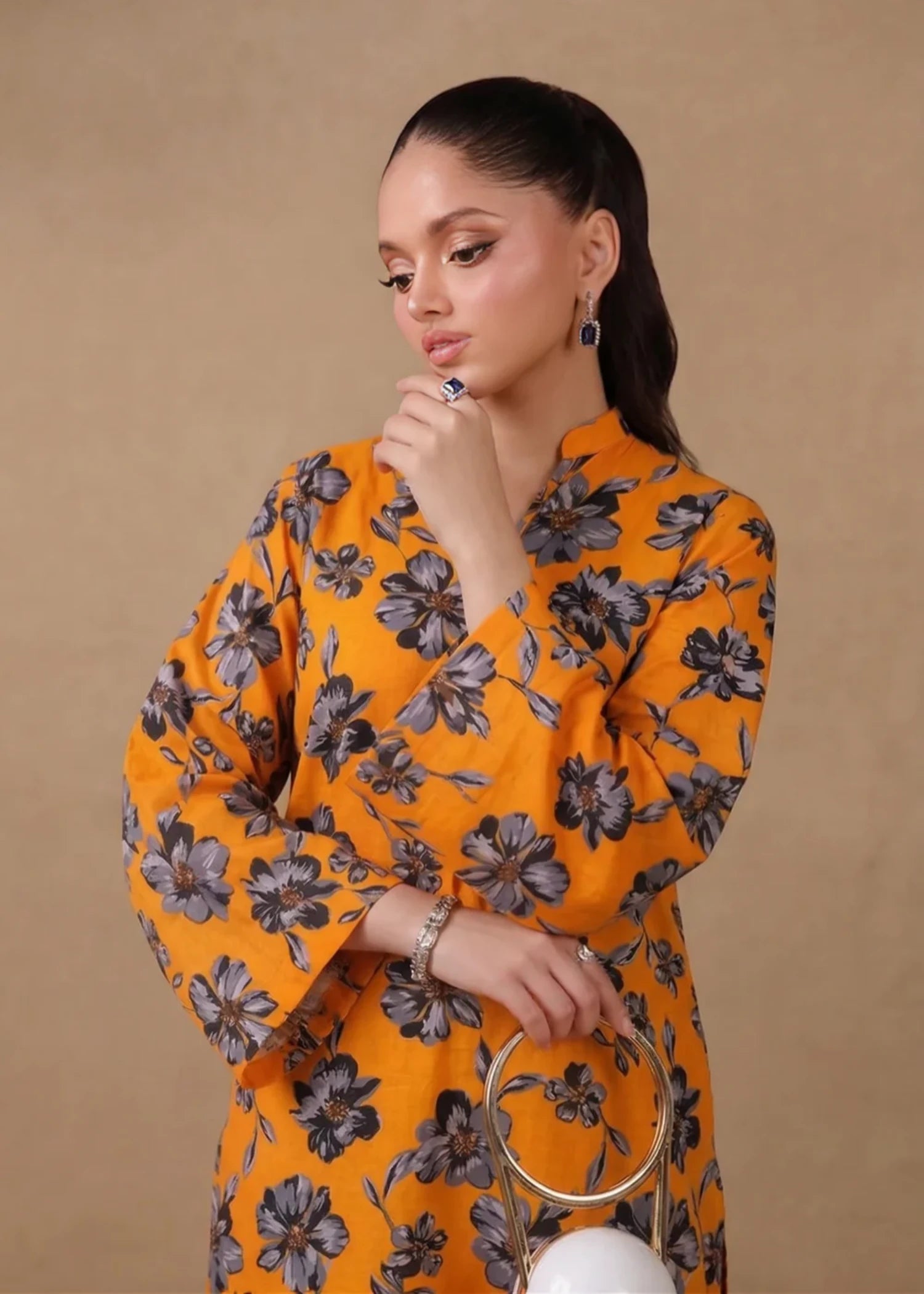 cambric Co Ord Sets in Mustard