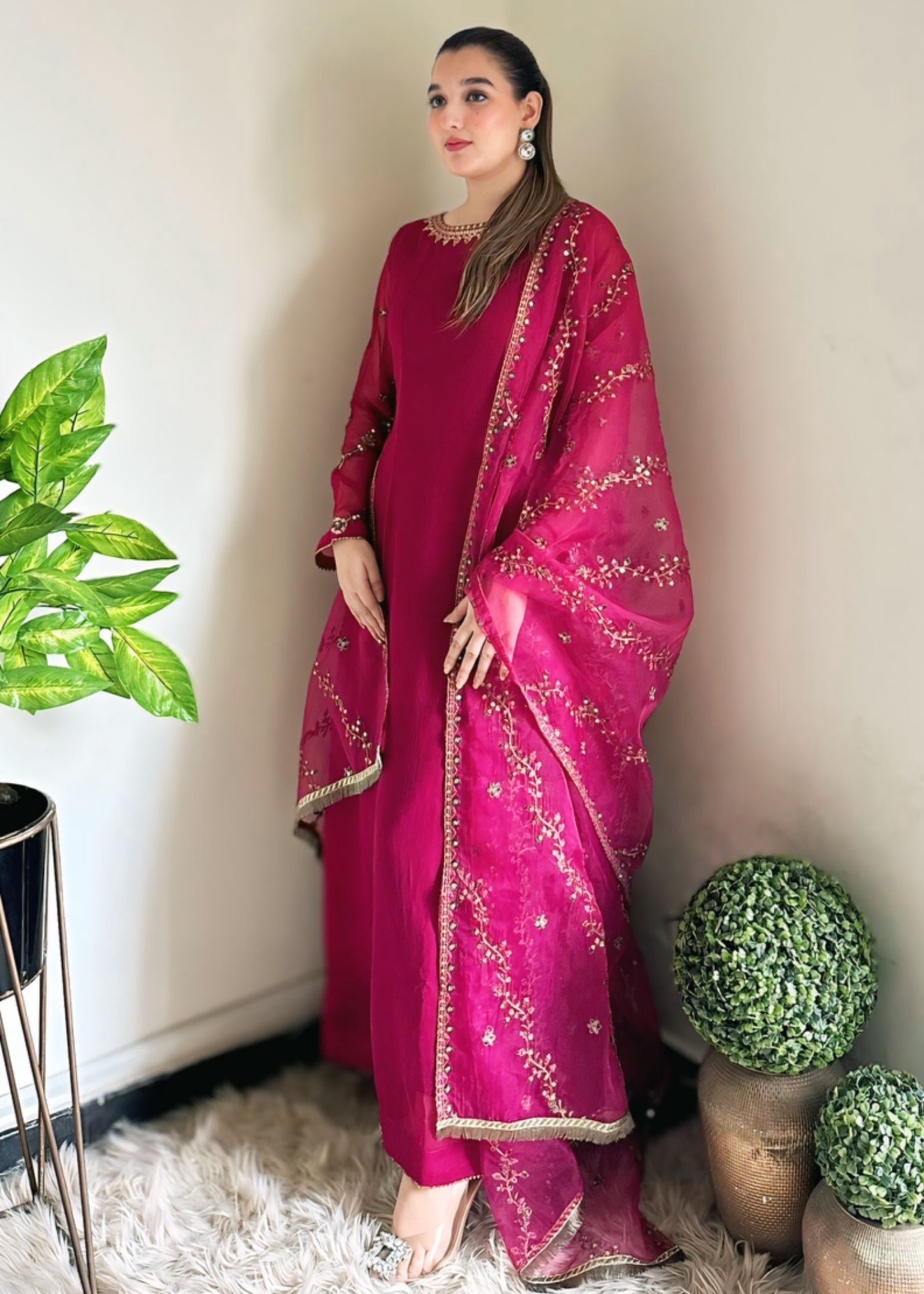 chiffon Maxi in Lusty gallant