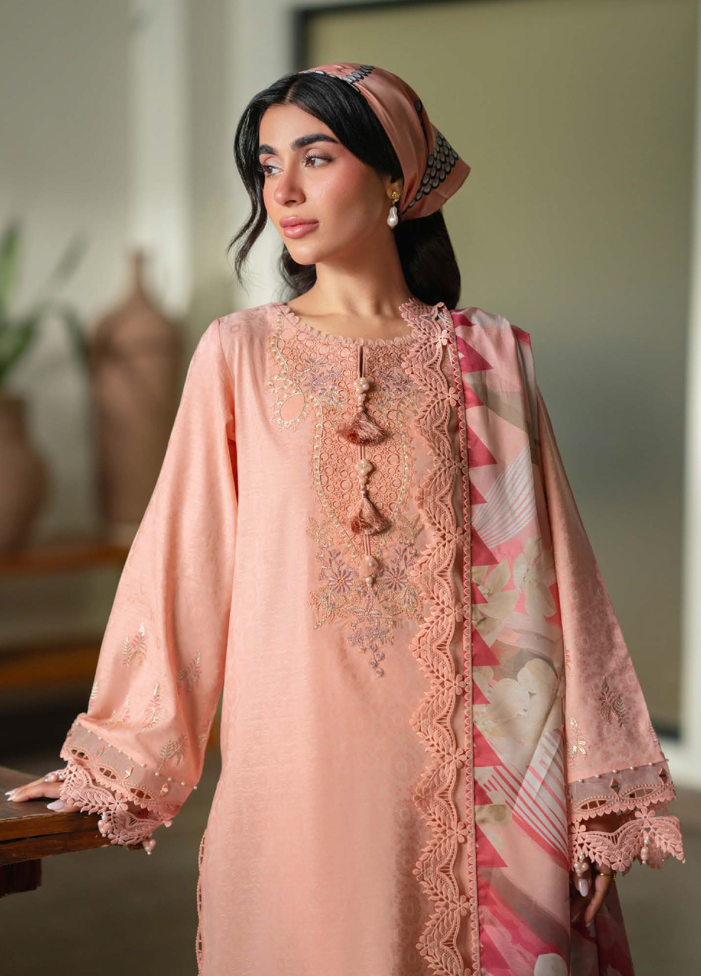 Raha Festive Jacquard Lawn – NE-235