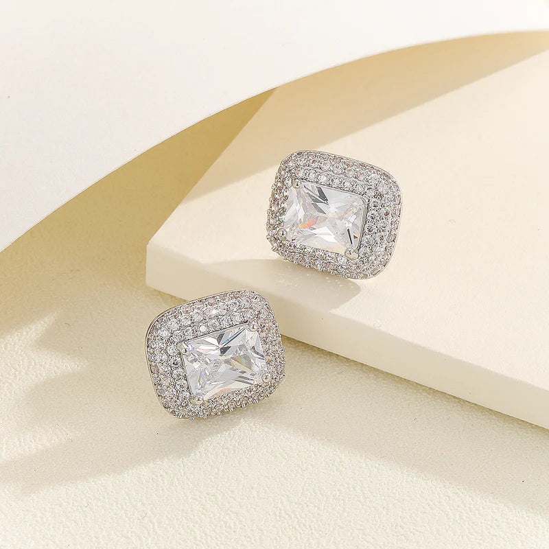 Studs in White, silver Color by - Trendy Women Studs CUM2857