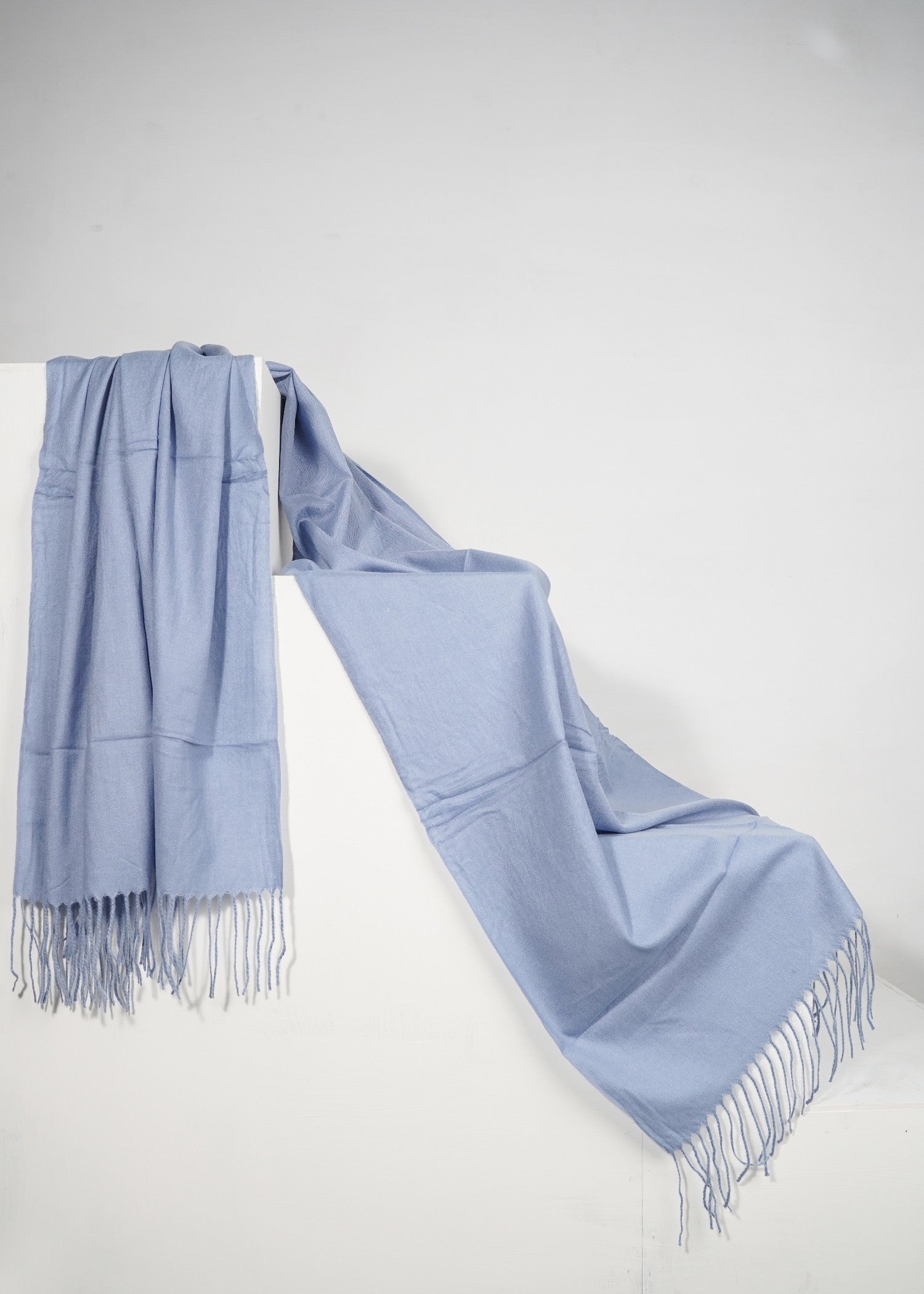 wool Hijab in Baby blue