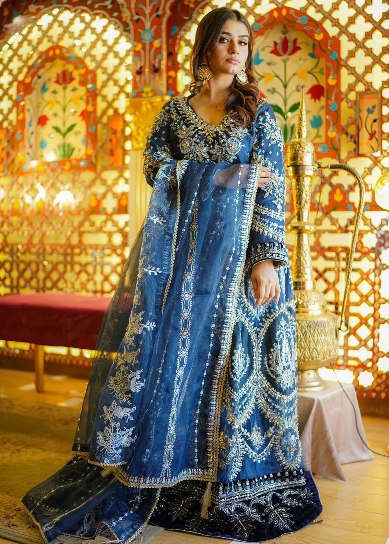 organza Maxi in Blue