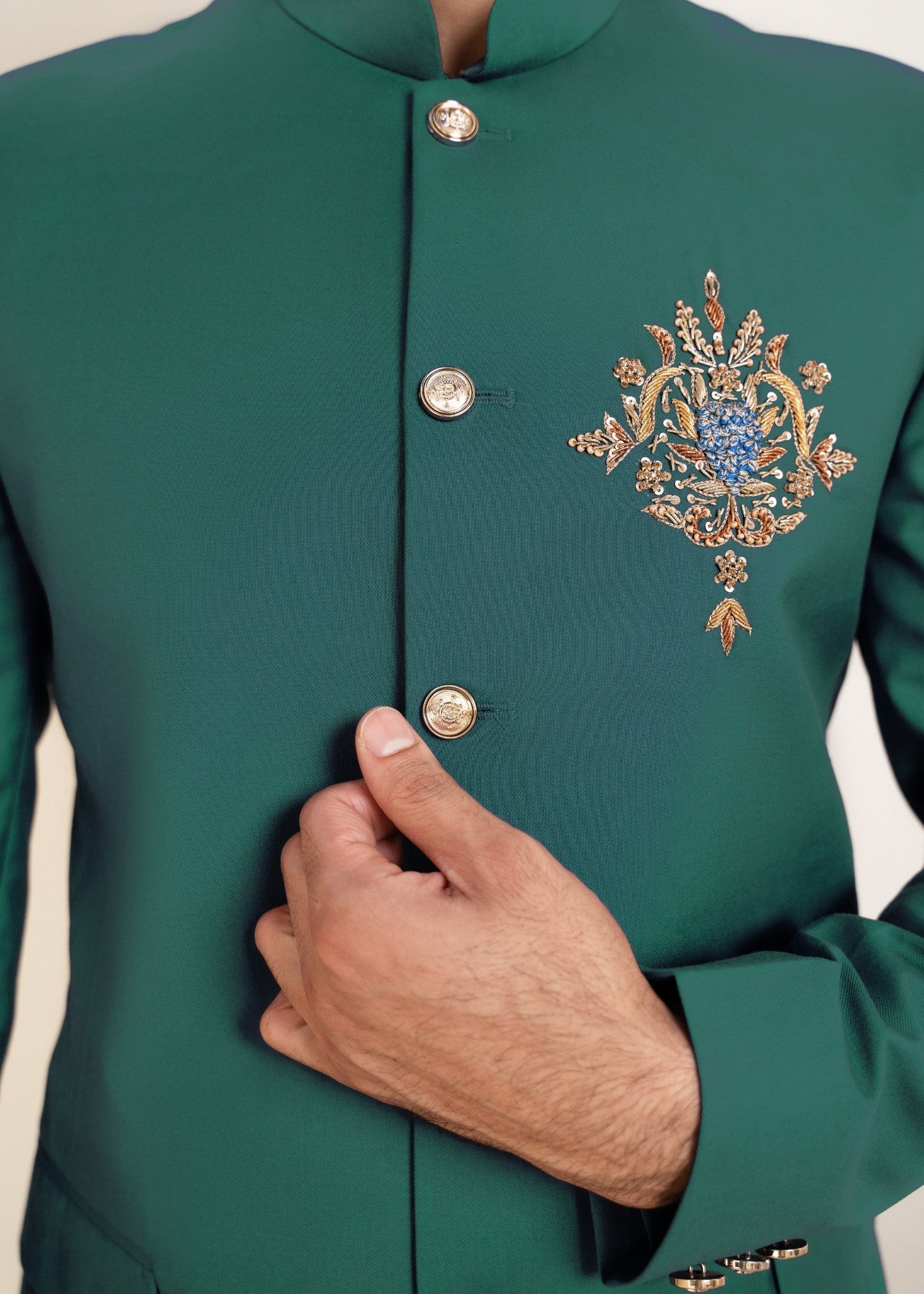 tropical Prince Coat in Turquoise