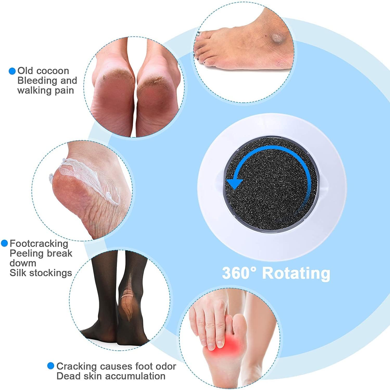 Rechargeable Electric Foot File