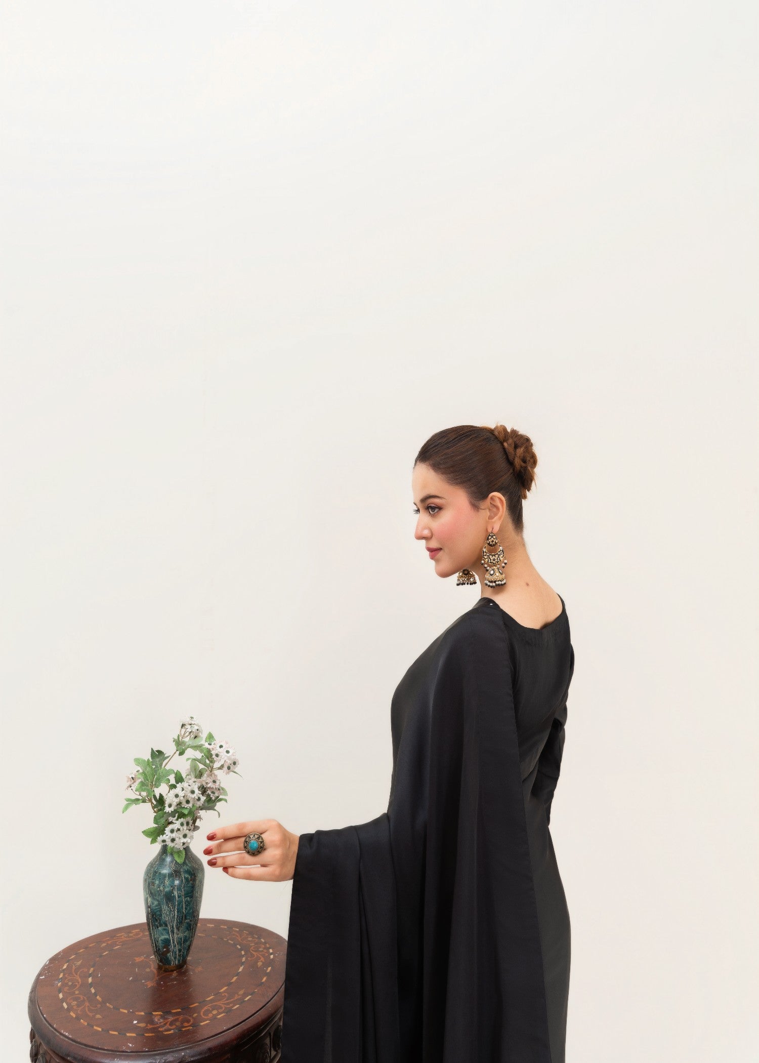 silk Saree in Black