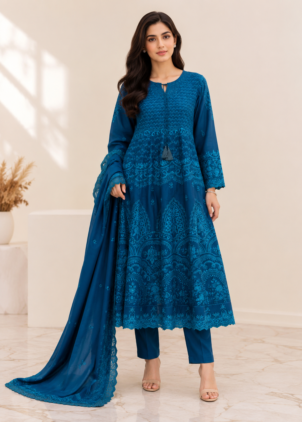 chiffon Maxi in Blue