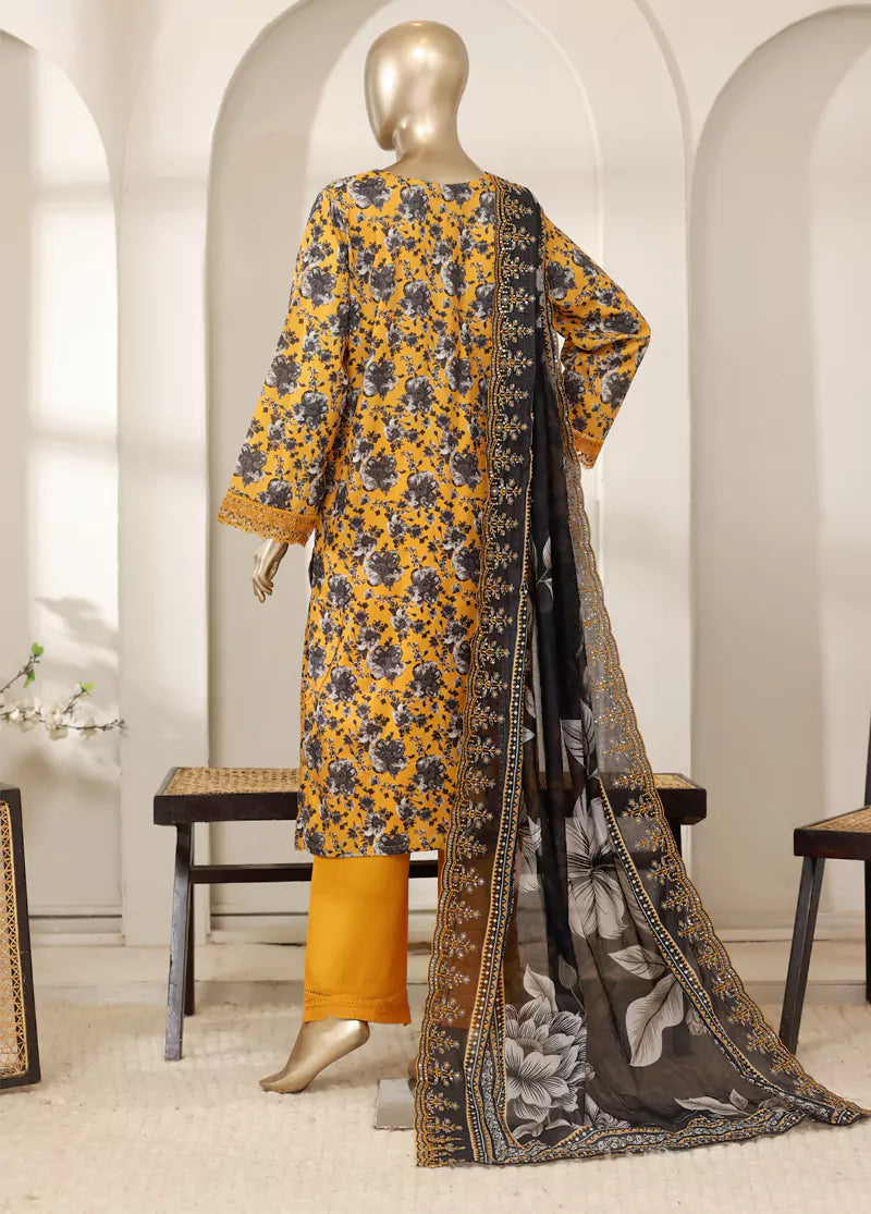 Stitched Laserkari Lawn – 7