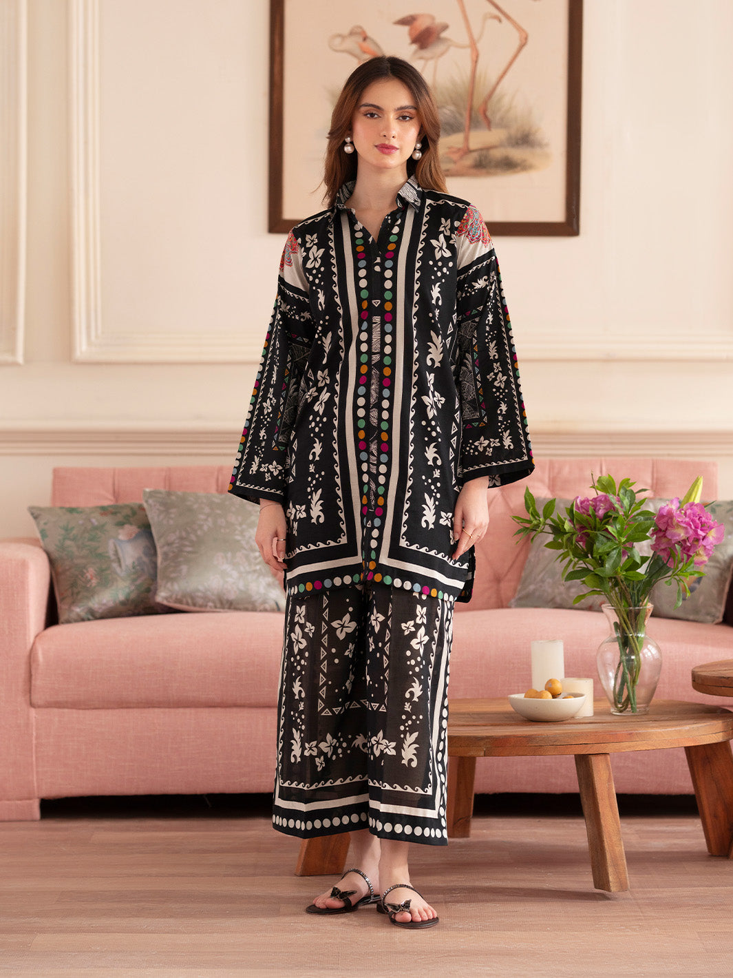 Noir 2PC Lawn – N-09