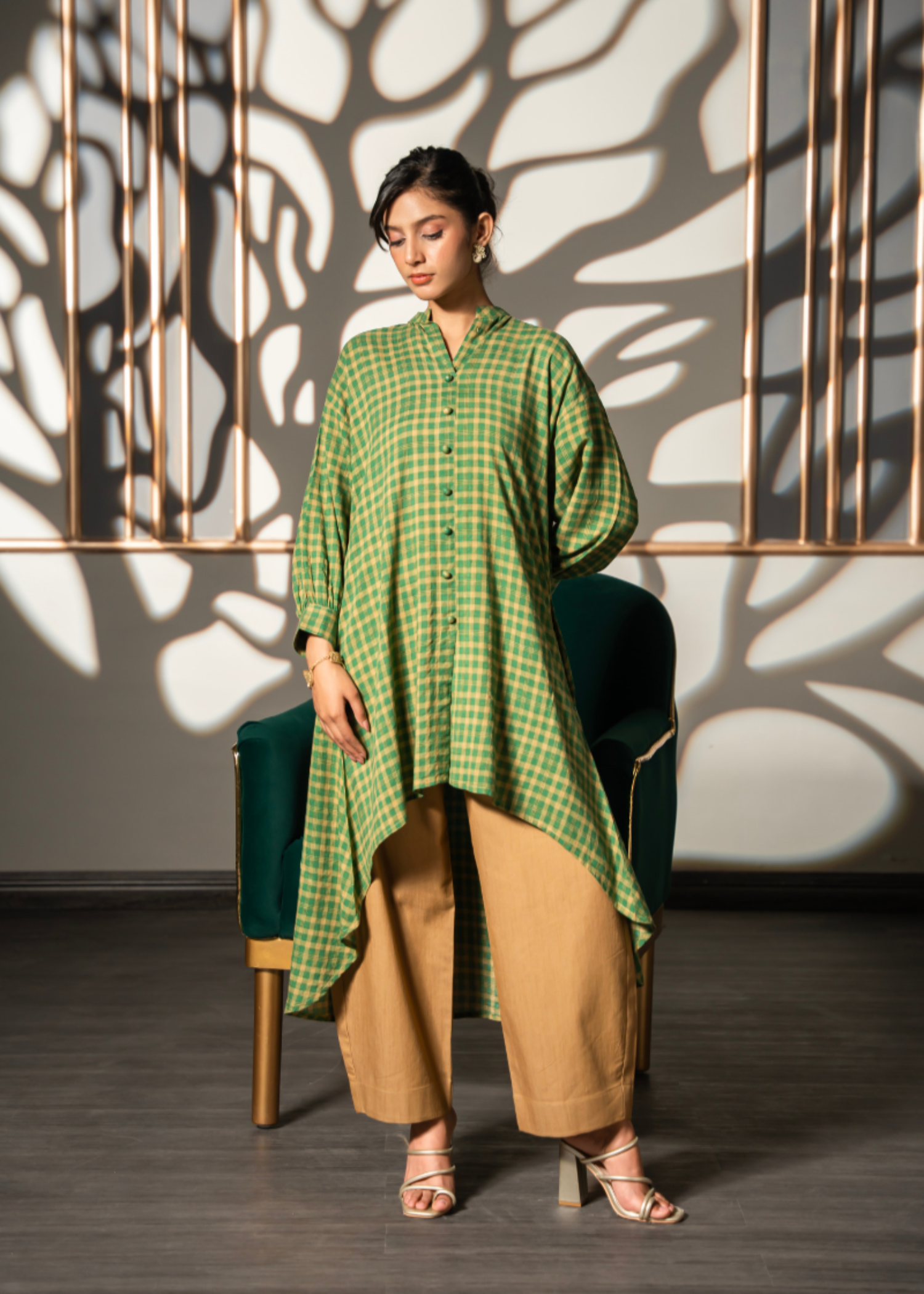 lawn Tunic in Herb green