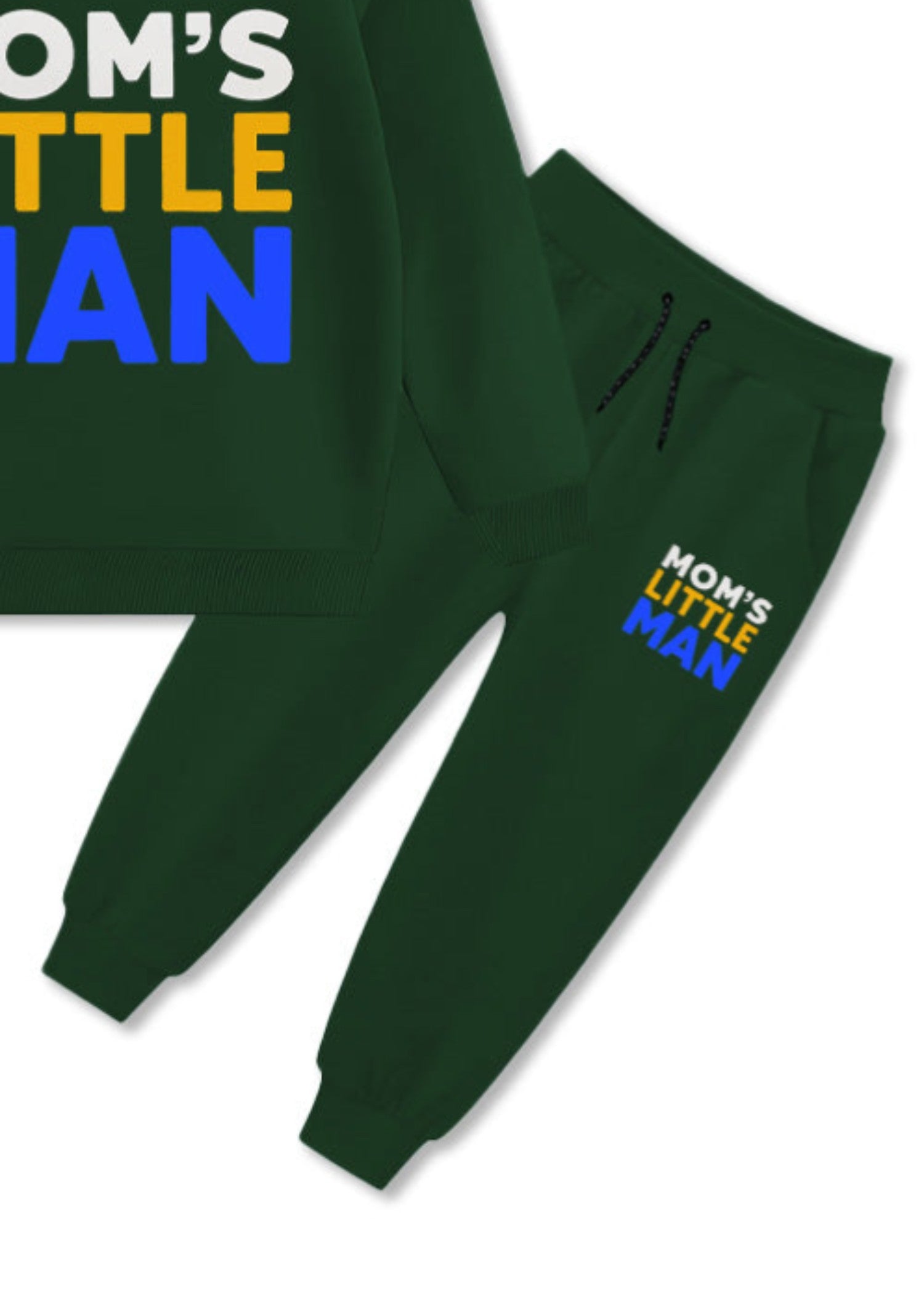 fleece Tracksuit in Dark green