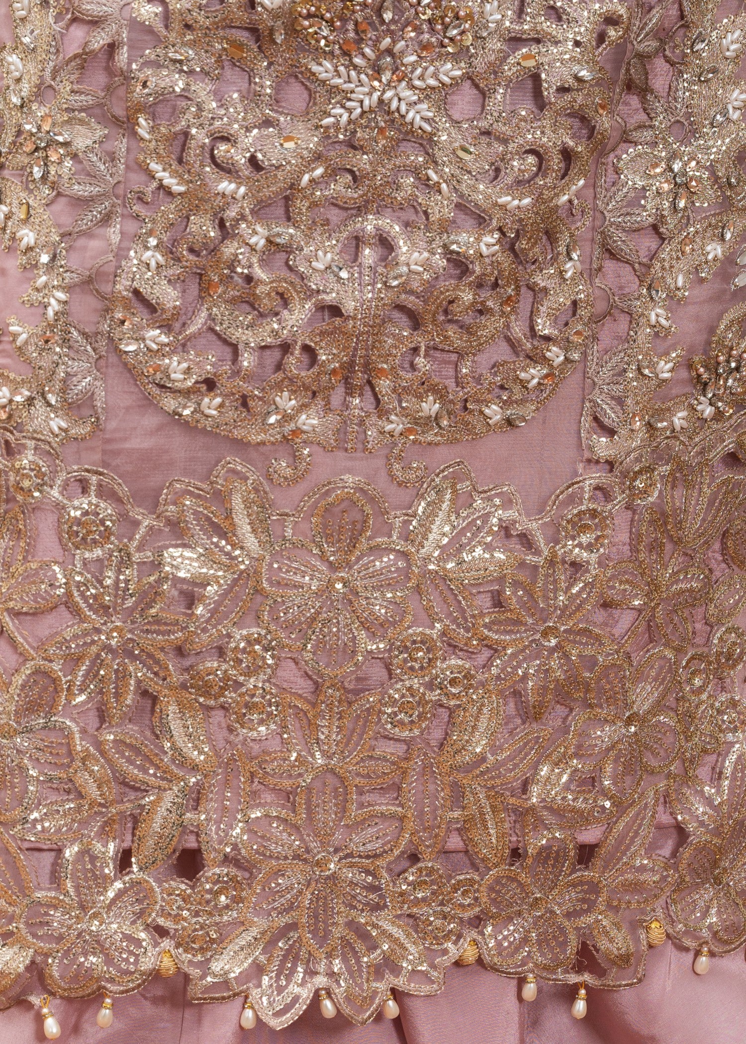 organza Sharara in Indian pink