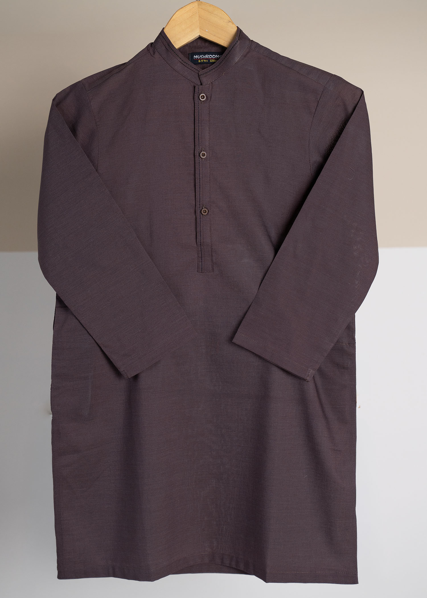 wash & wear Kurta in Brown