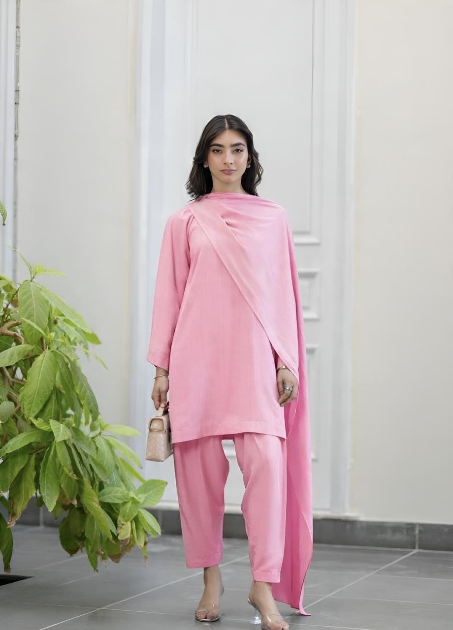 irish linen Co Ord Sets in Pink