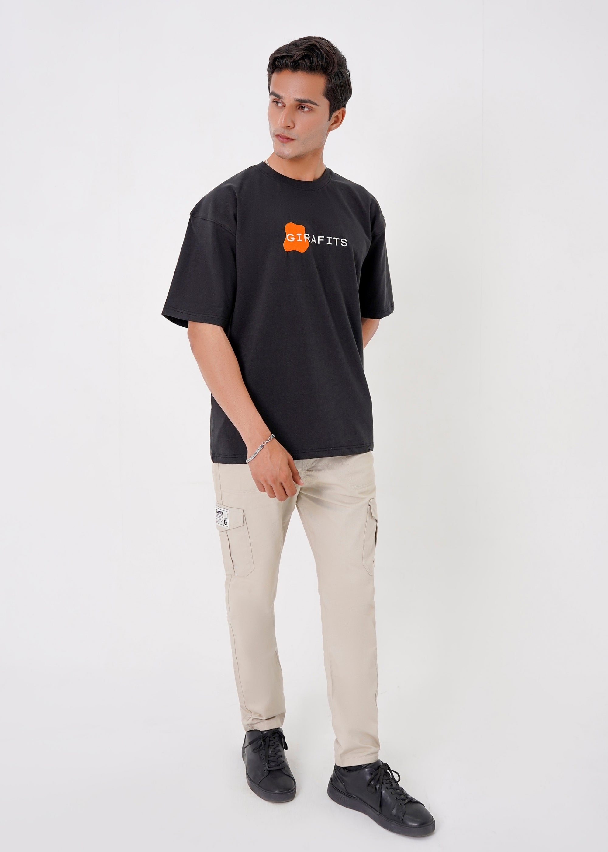 spandex T Shirt in Black