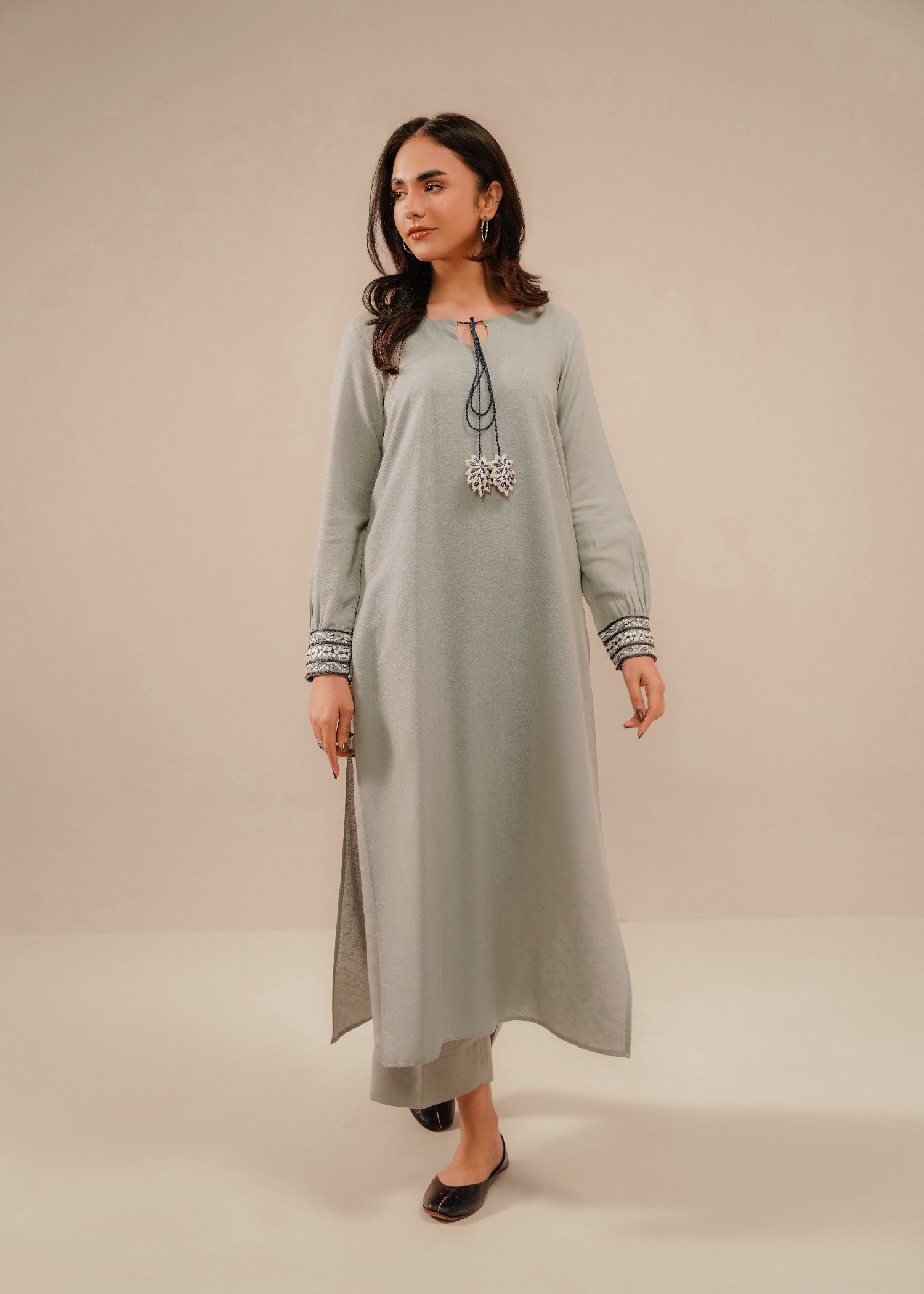 silk karandi Co Ord Sets in Light grey