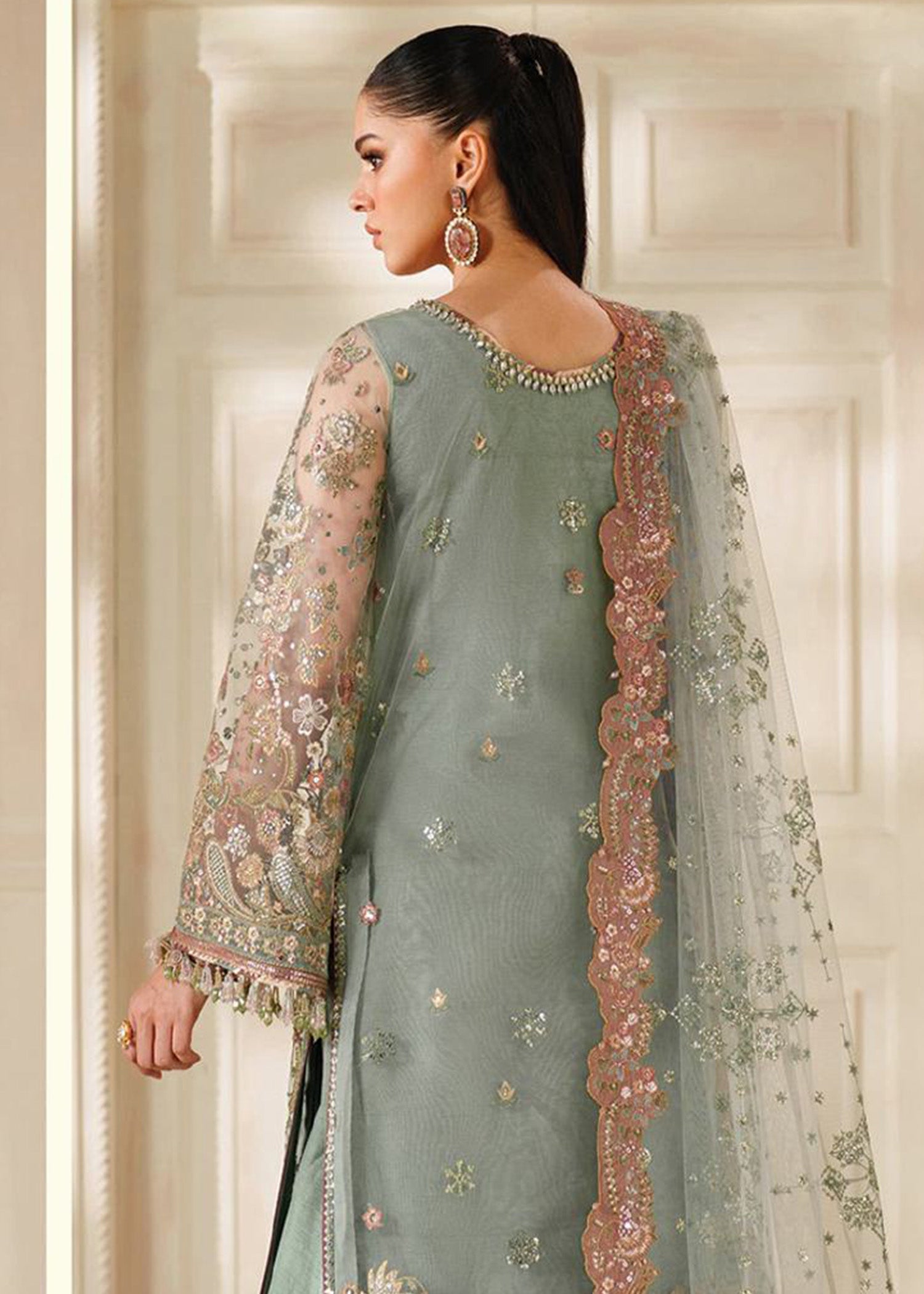 net Unstitched in Pastel green