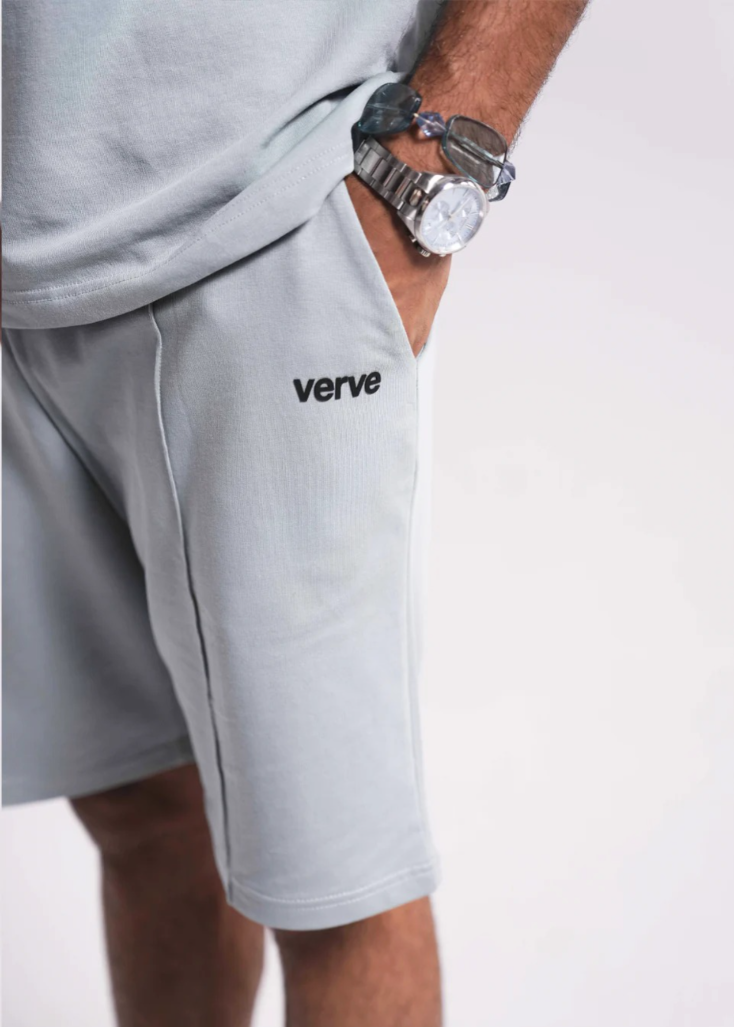terry Shorts in Grey