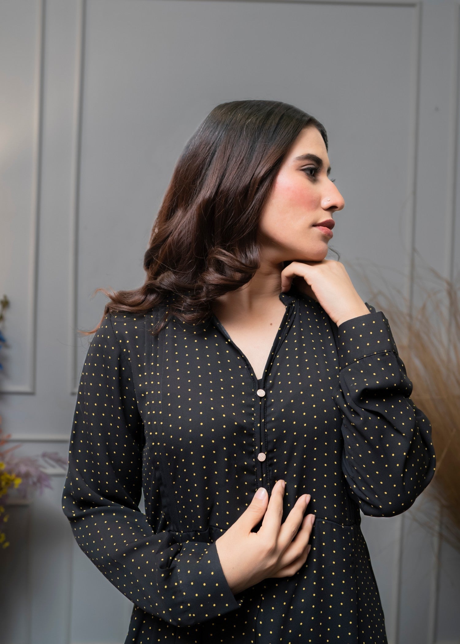 viscose Maxi in Black