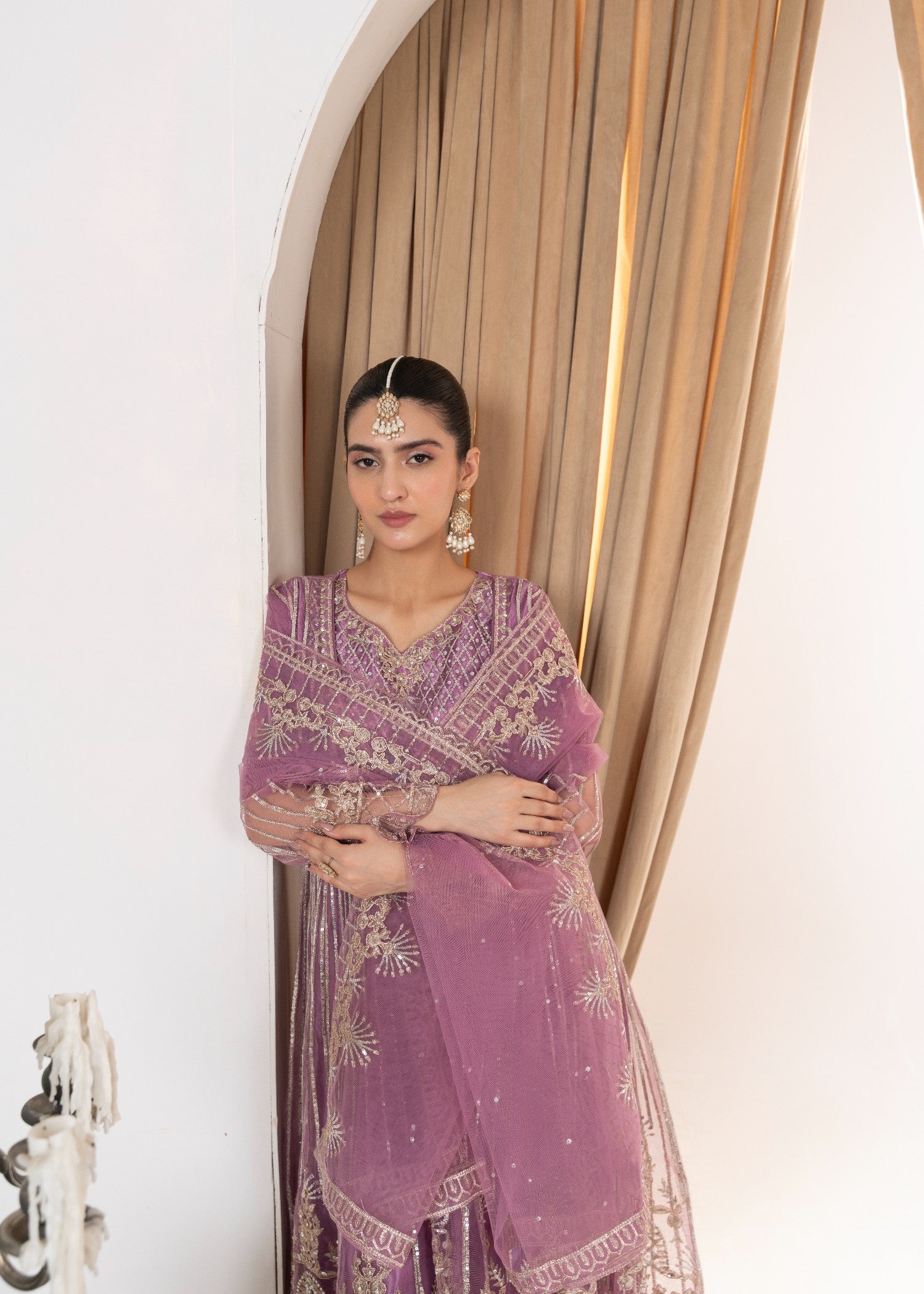net Maxi in Bright lavender