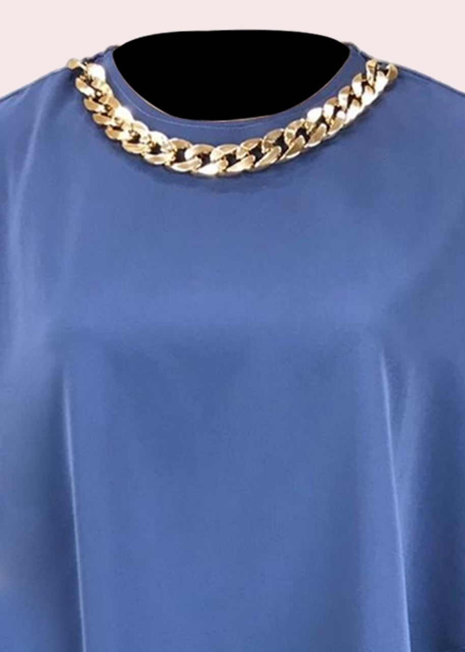 rayon Tunic in Blue