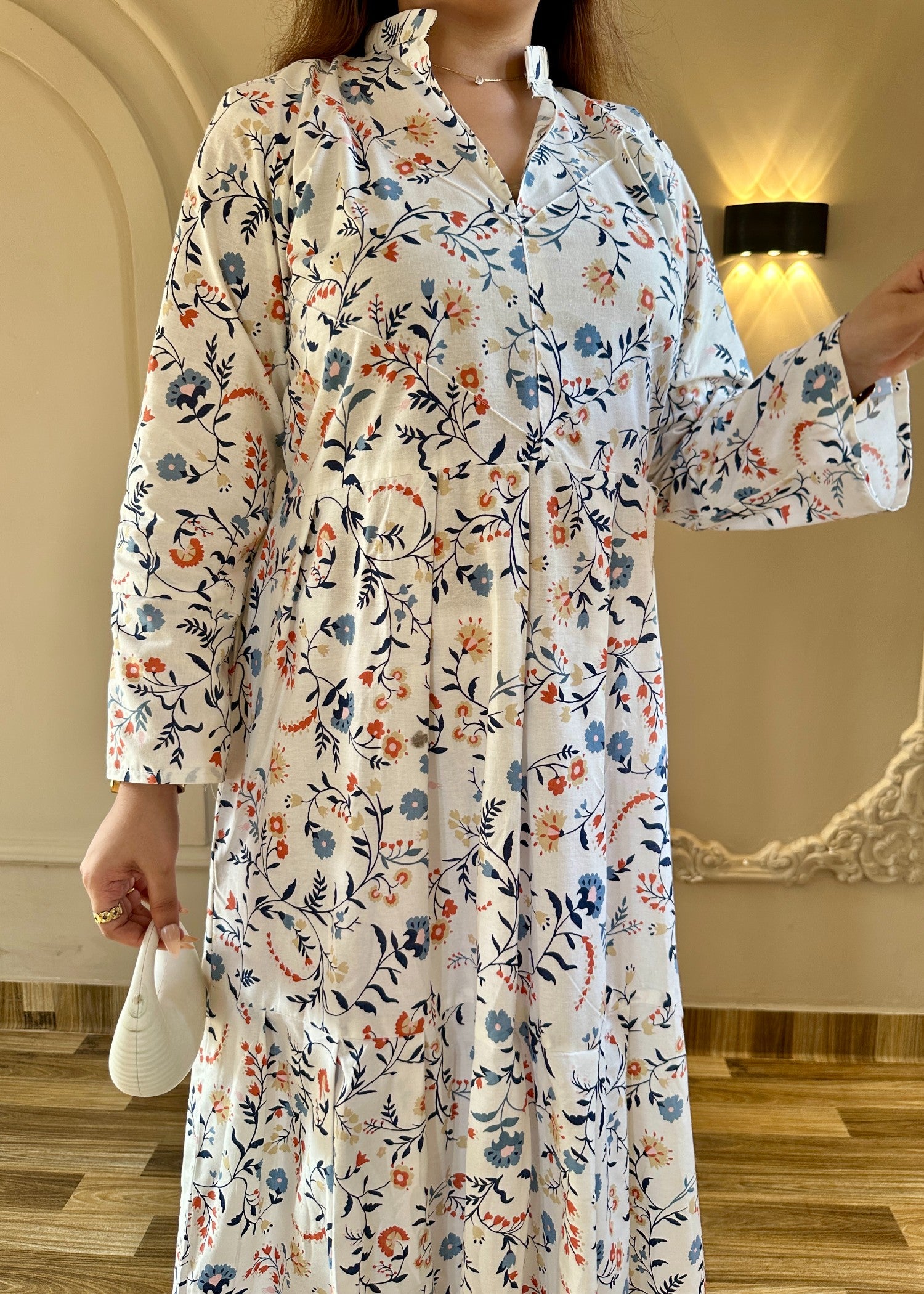 cotton Dress in White
