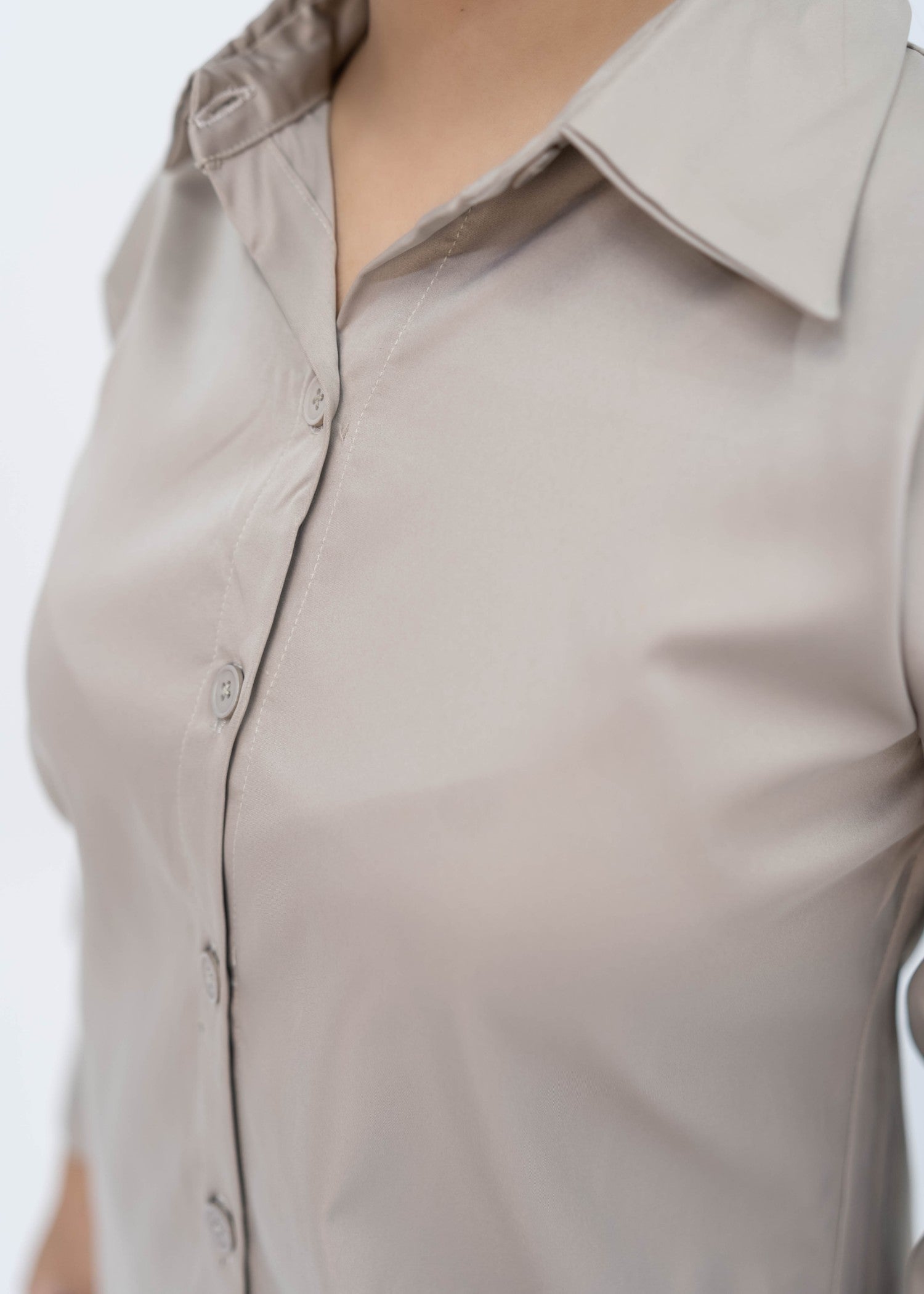 leatherette Co Ord Sets in Beige