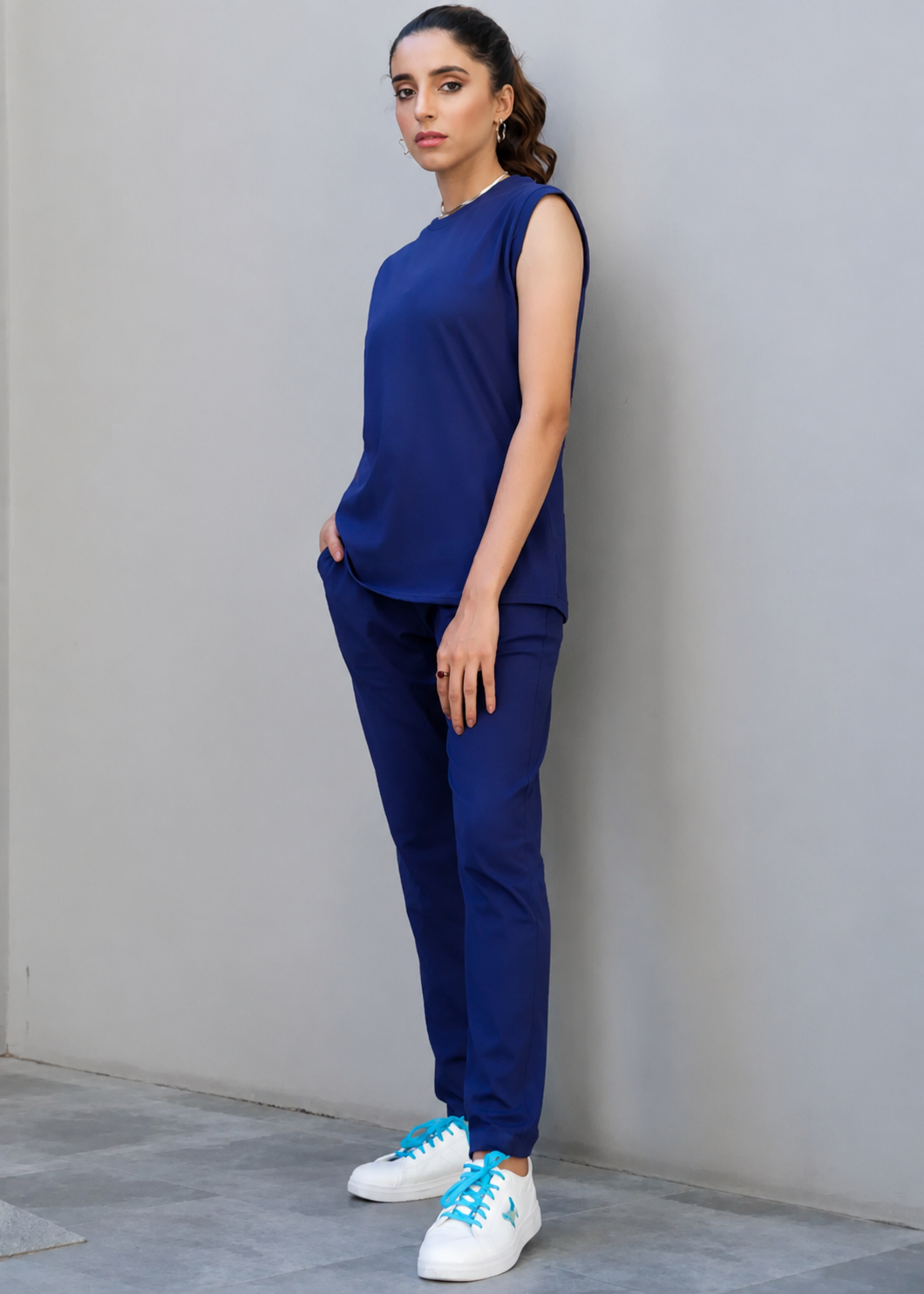 jersey knit Co Ord Sets in Midnight blue